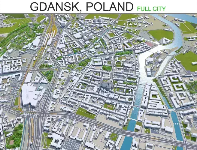 Gdansk City in Poland 60km