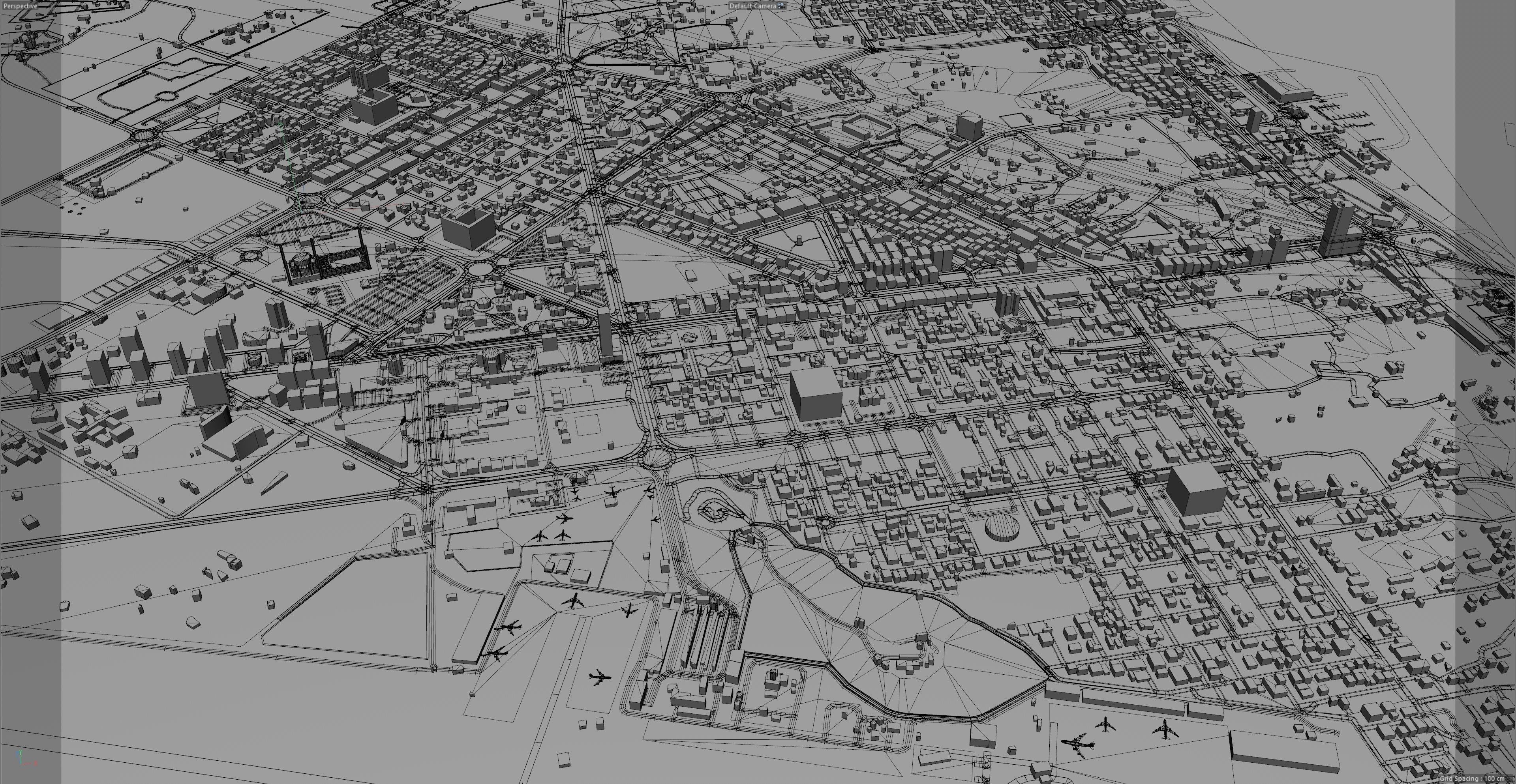 Fujairah City in UAE Low-poly 3D model_13