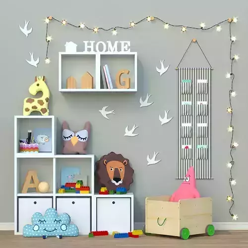 Children decore set 01 3D model