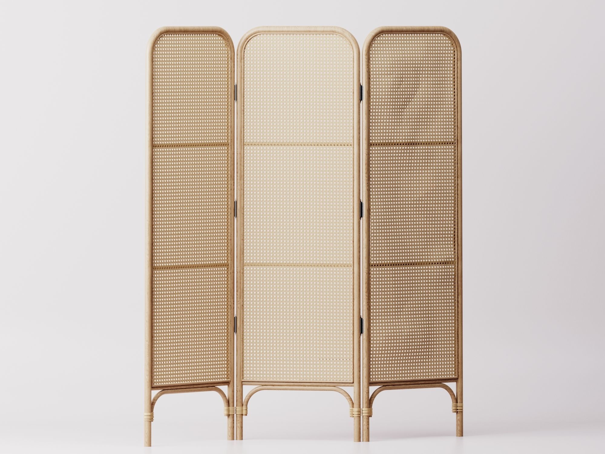 Rattan divider  3D model_2
