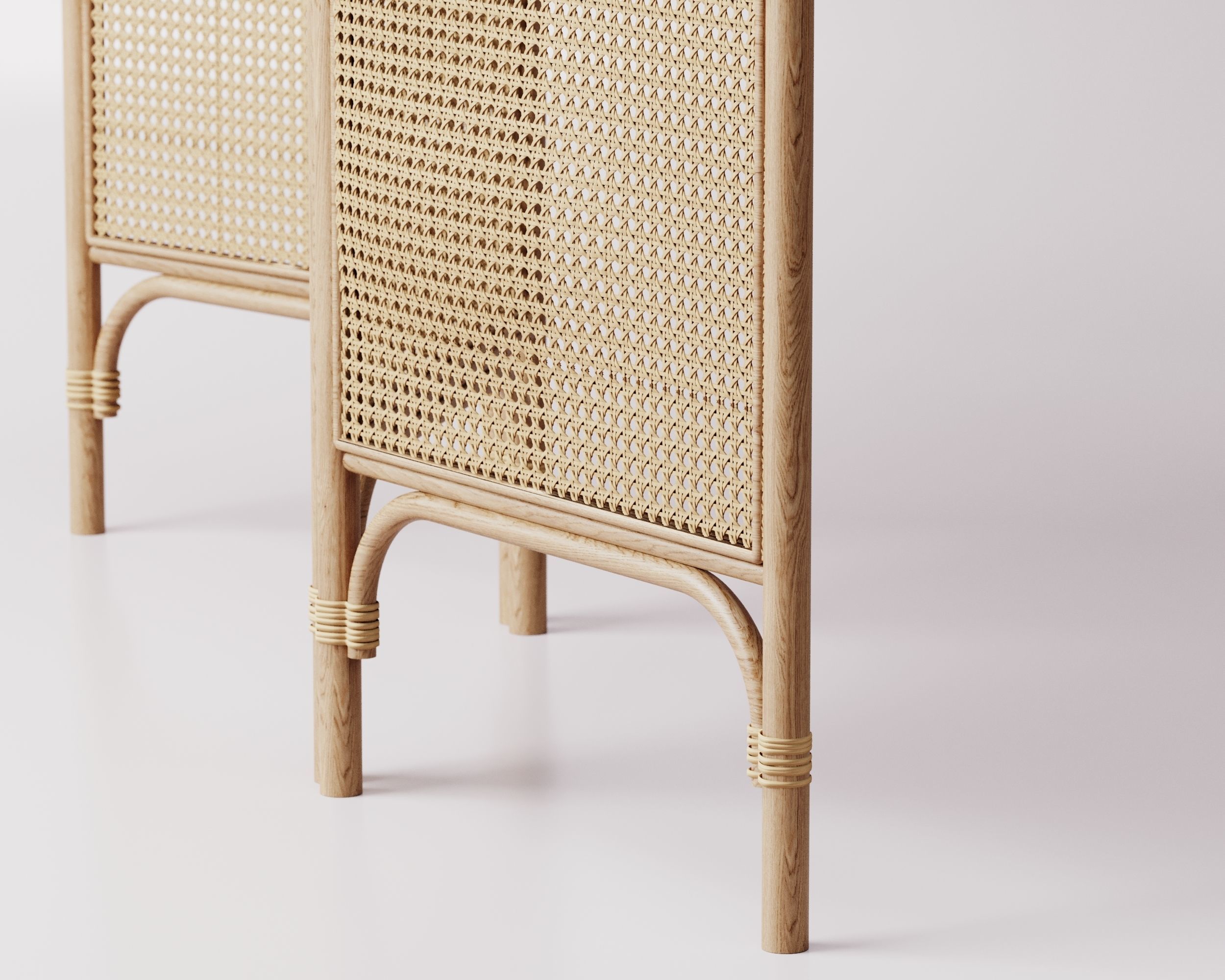 Rattan divider  3D model_3