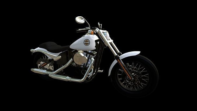 Harley Davidson fs2 custom 3D model
