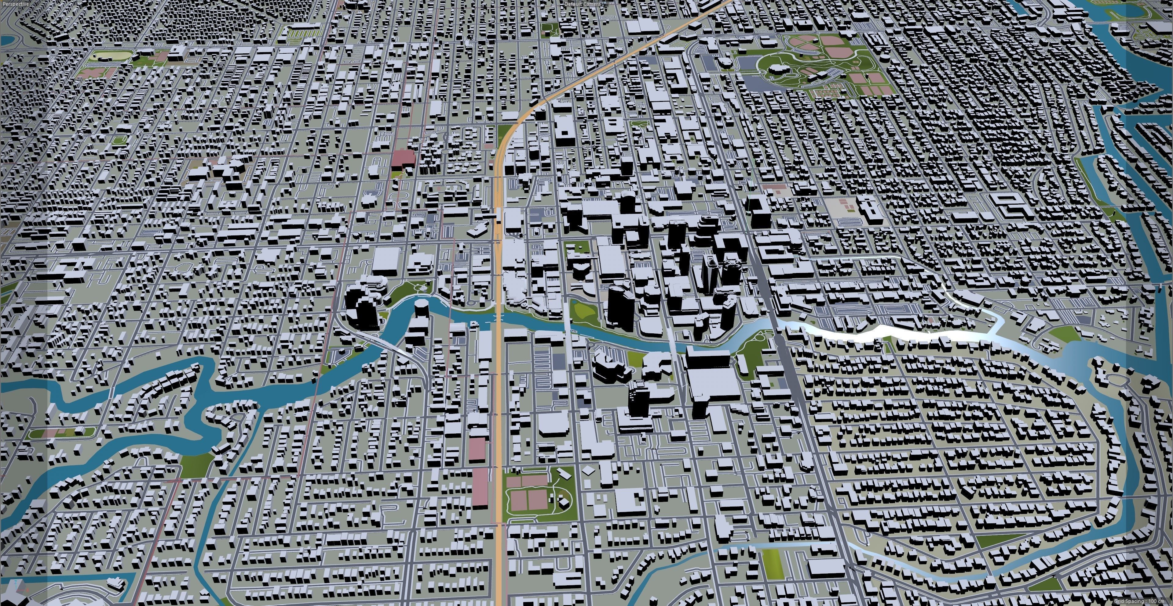 Fort Lauderdale City in Florida USA Low-poly 3D model_21