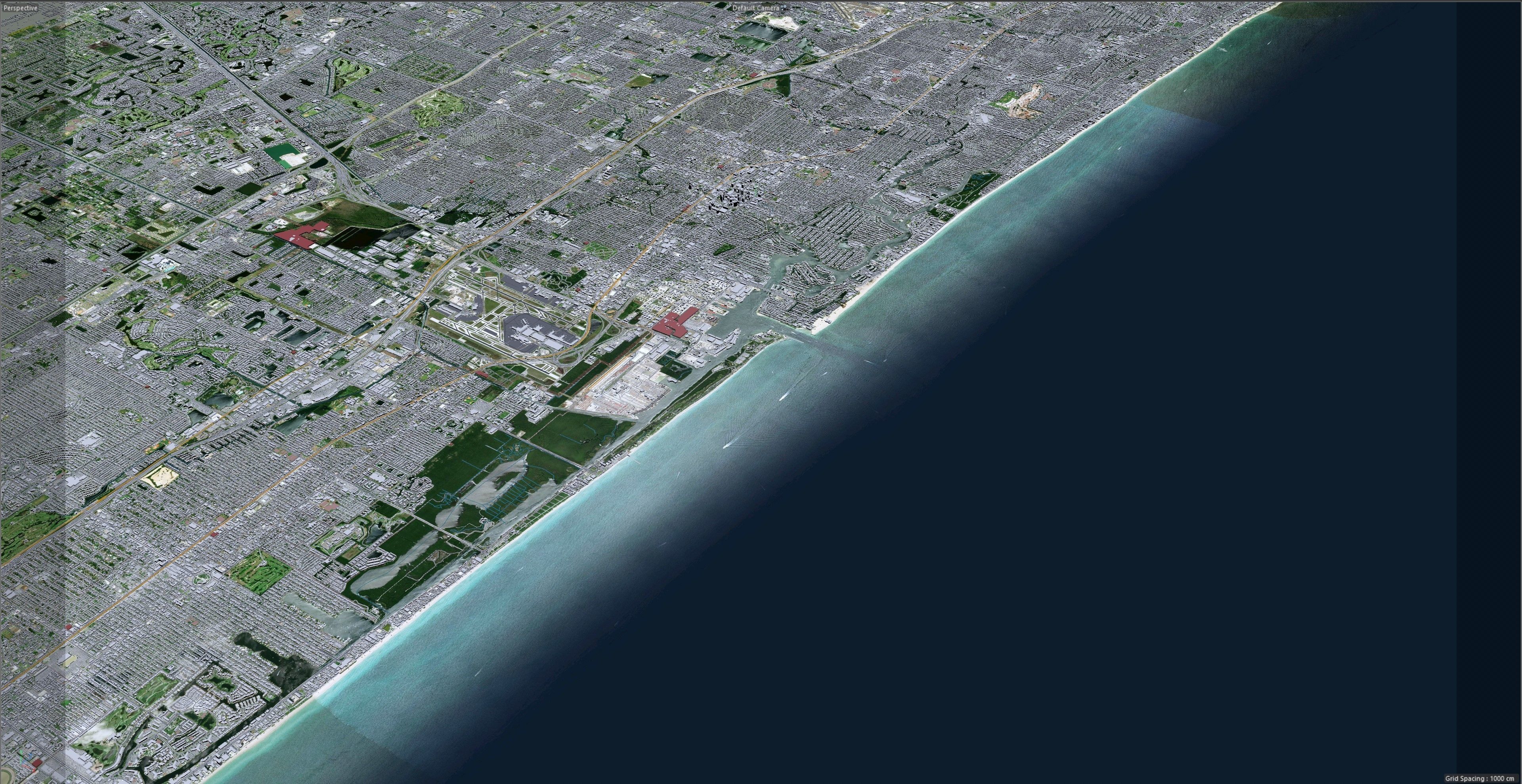 Fort Lauderdale City in Florida USA Low-poly 3D model_30