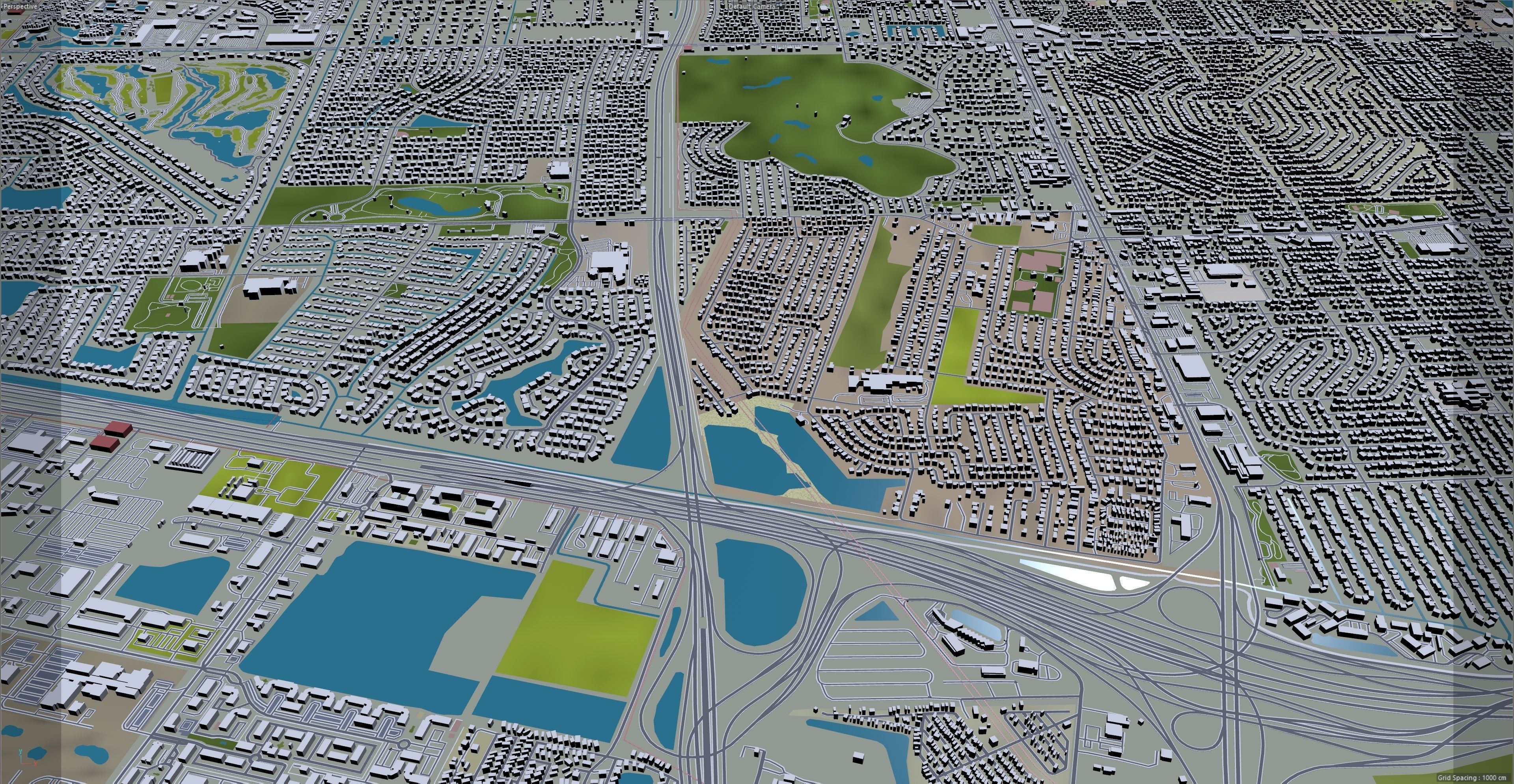 Fort Lauderdale City in Florida USA Low-poly 3D model_26