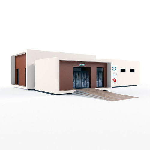 Outpatient clinic 01 3D model