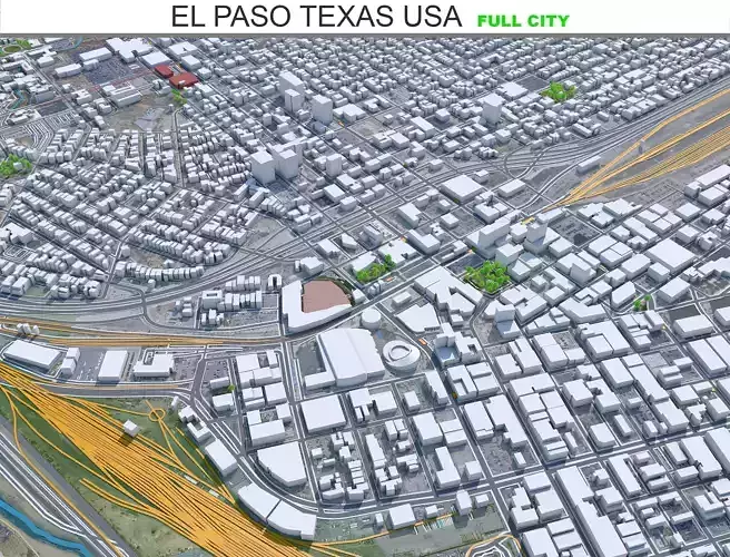 El Paso City Texas USA