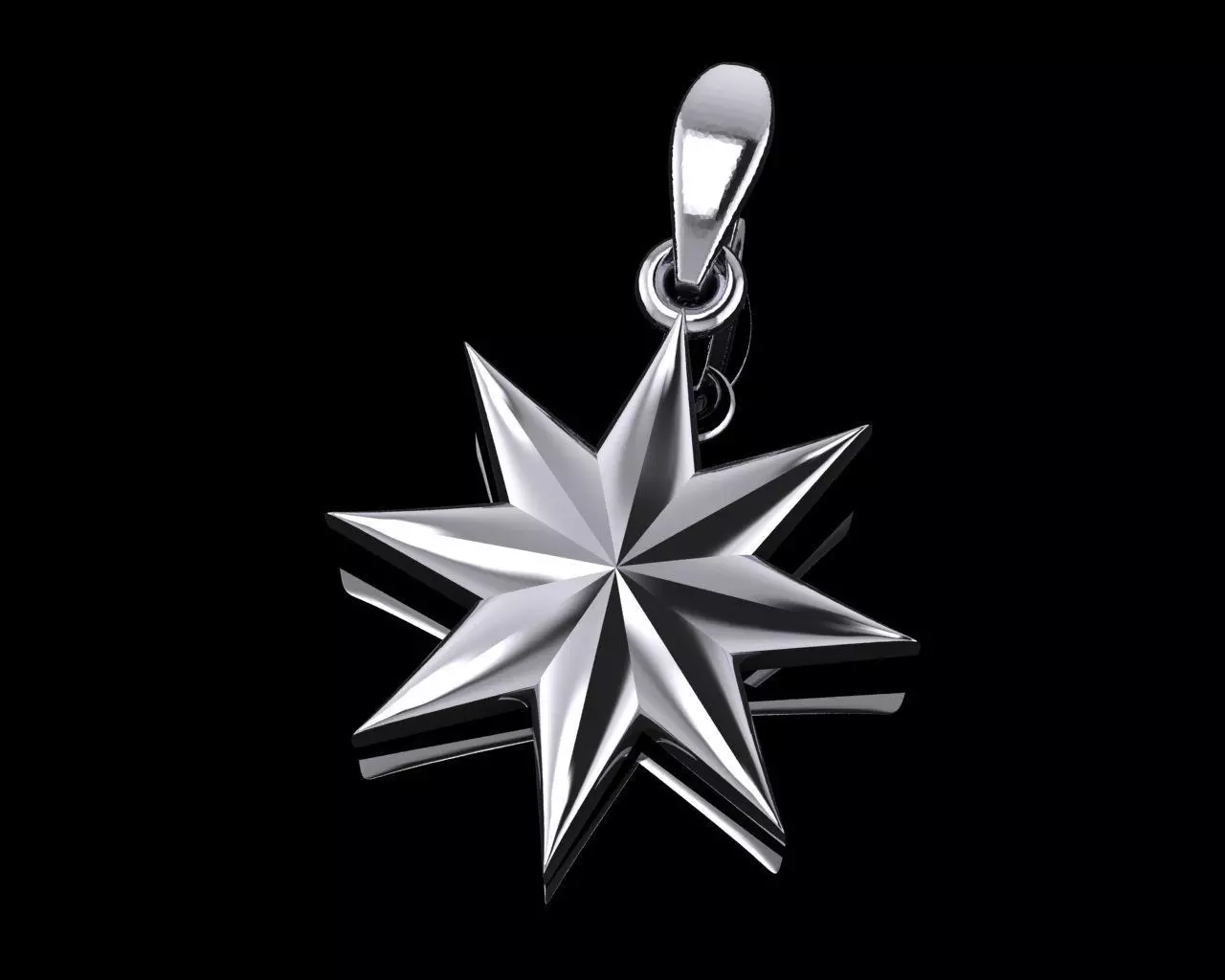 pendant star Free 3D print model