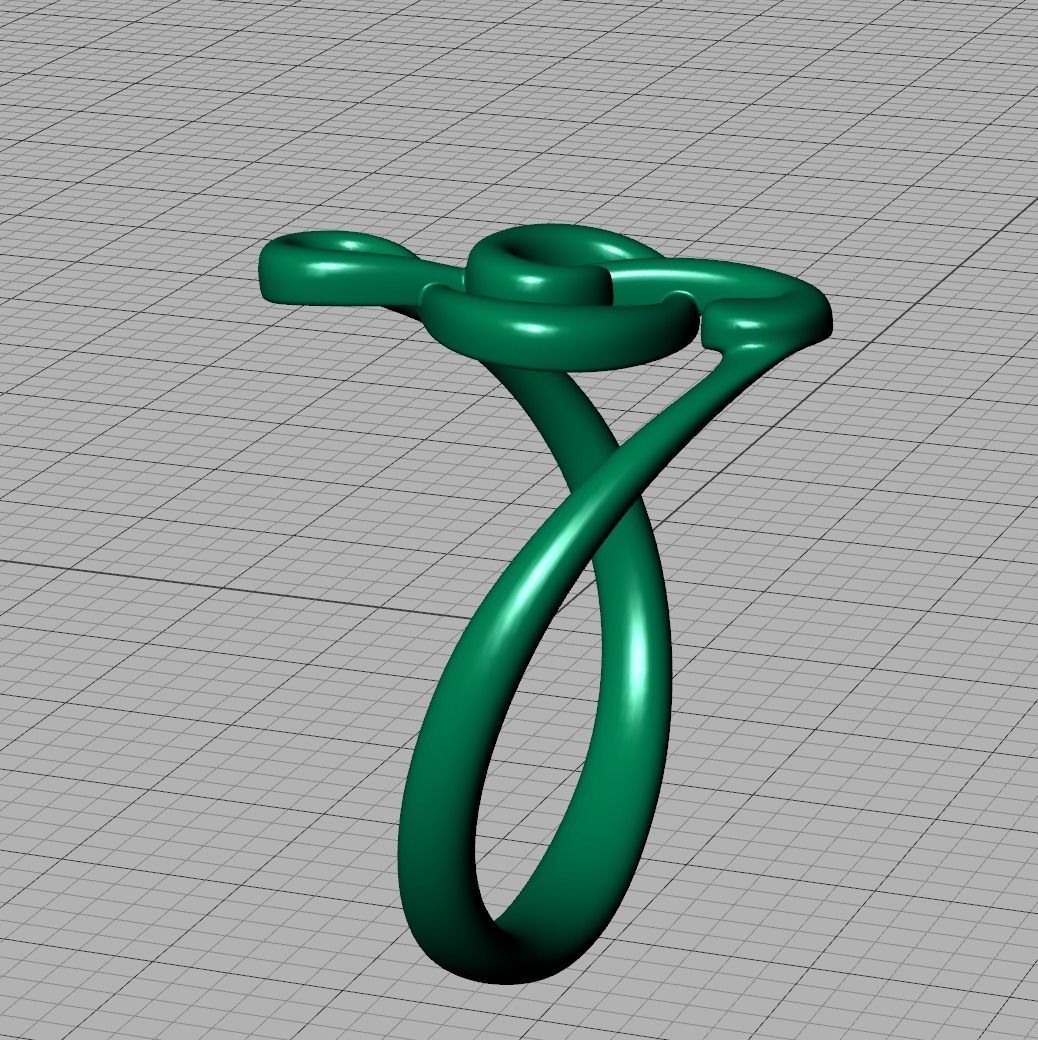 Music Note Treble Clef Note Ring Melody ring 3dmodel  3D print model_14