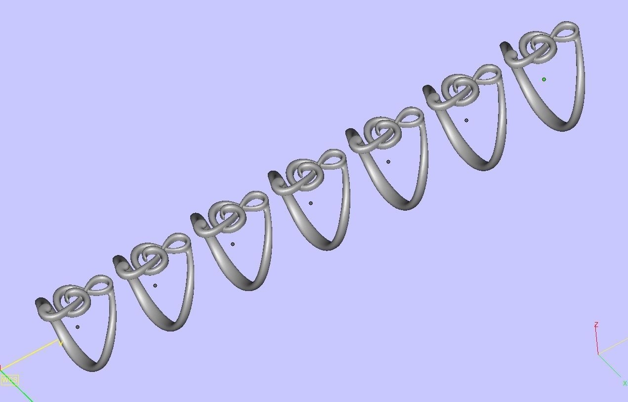 Music Note Treble Clef Note Ring Melody ring 3dmodel  3D print model_17