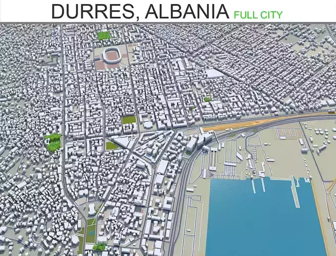 Durres City in Albania 30km