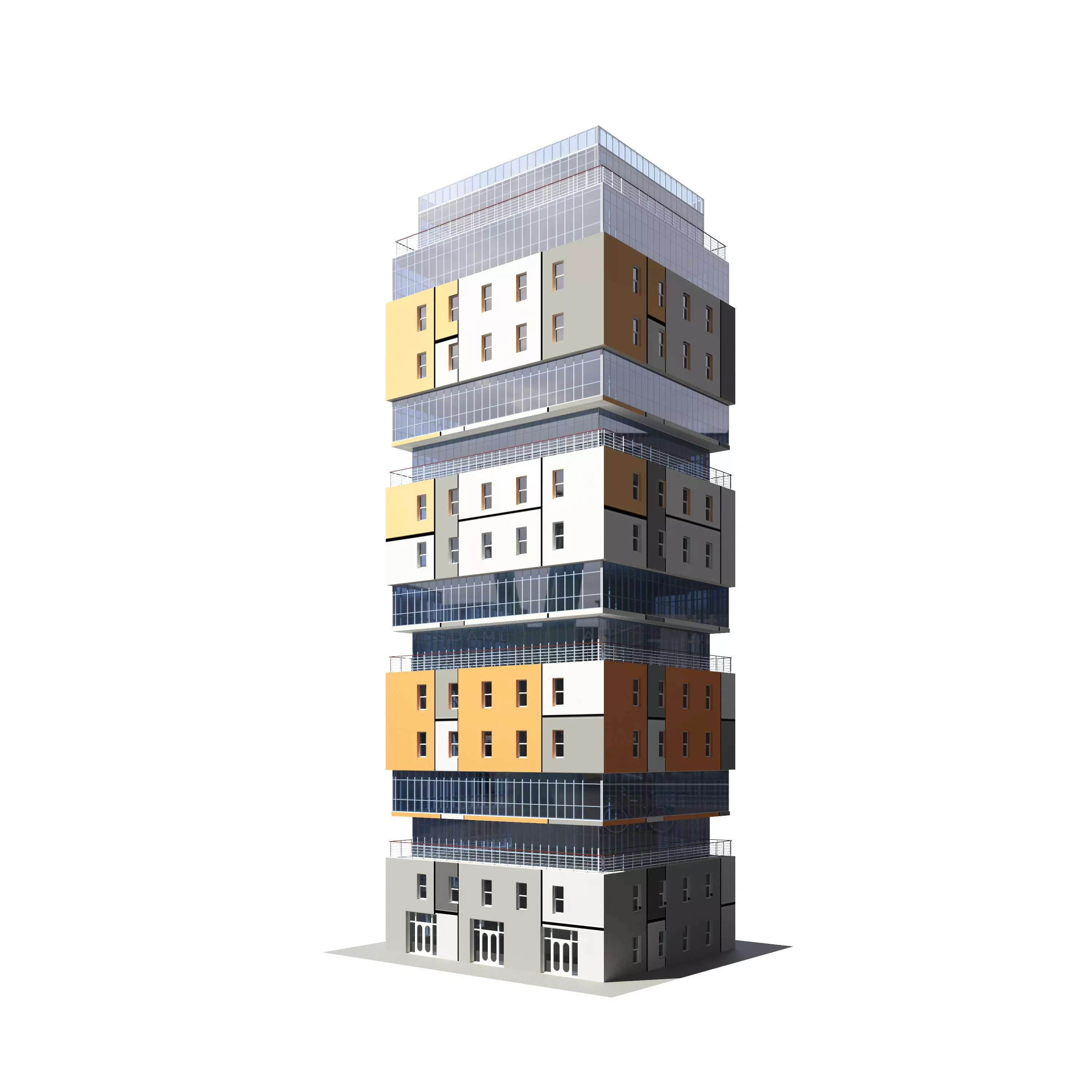 Office building H02-05 3D model_0