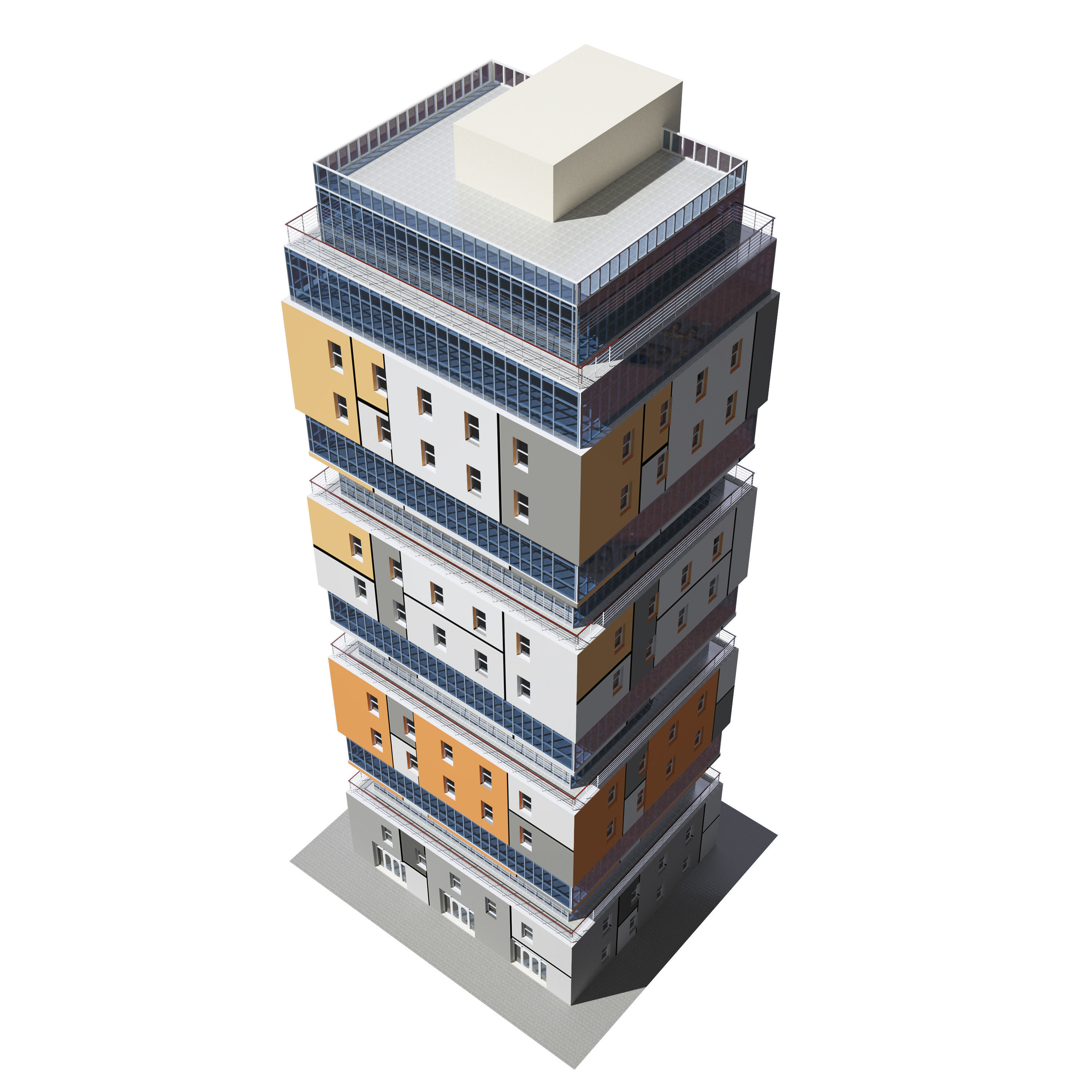 Office building H02-05 3D model_1