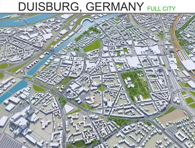 Duisburg City in Germany 60km