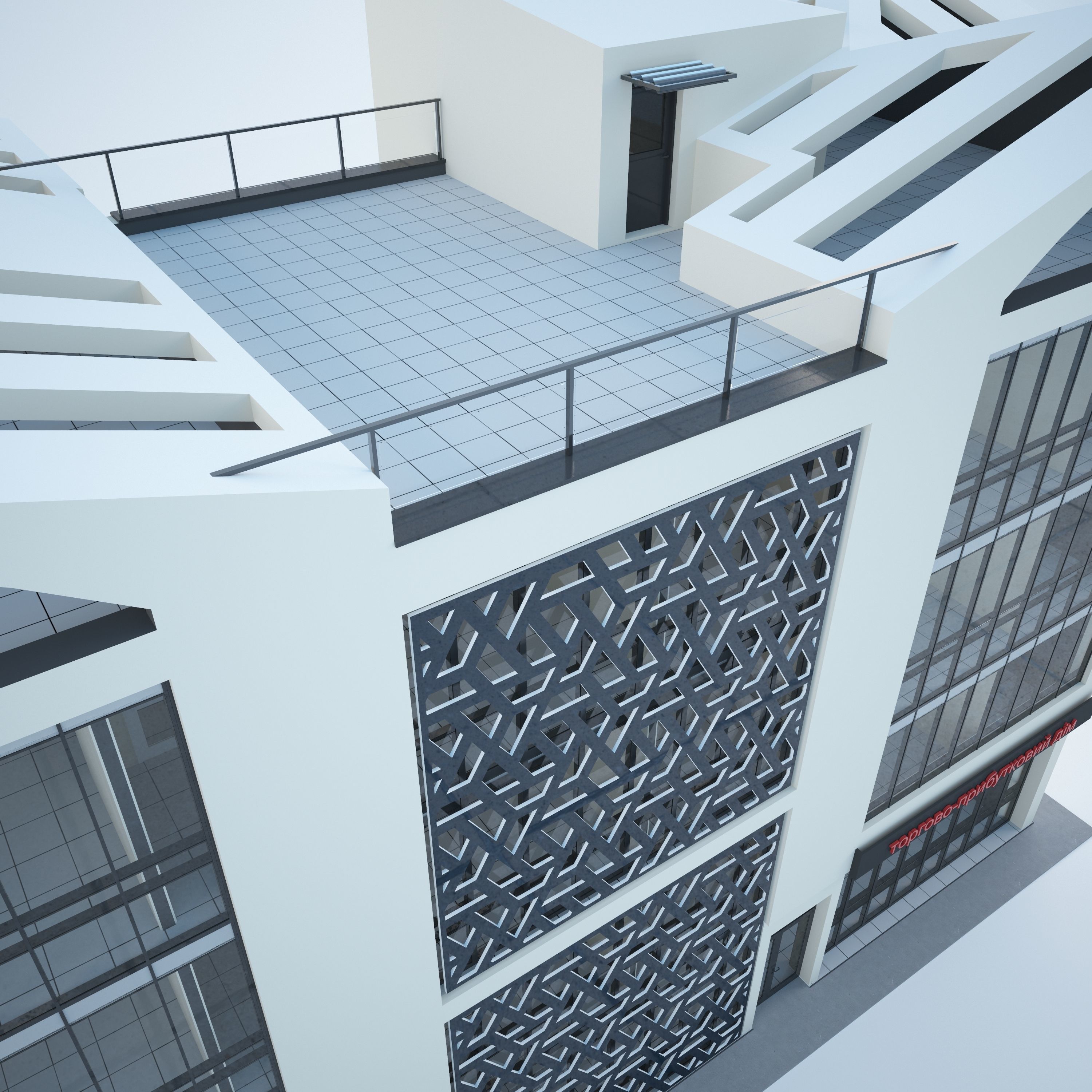 Office building v01 3D model_3