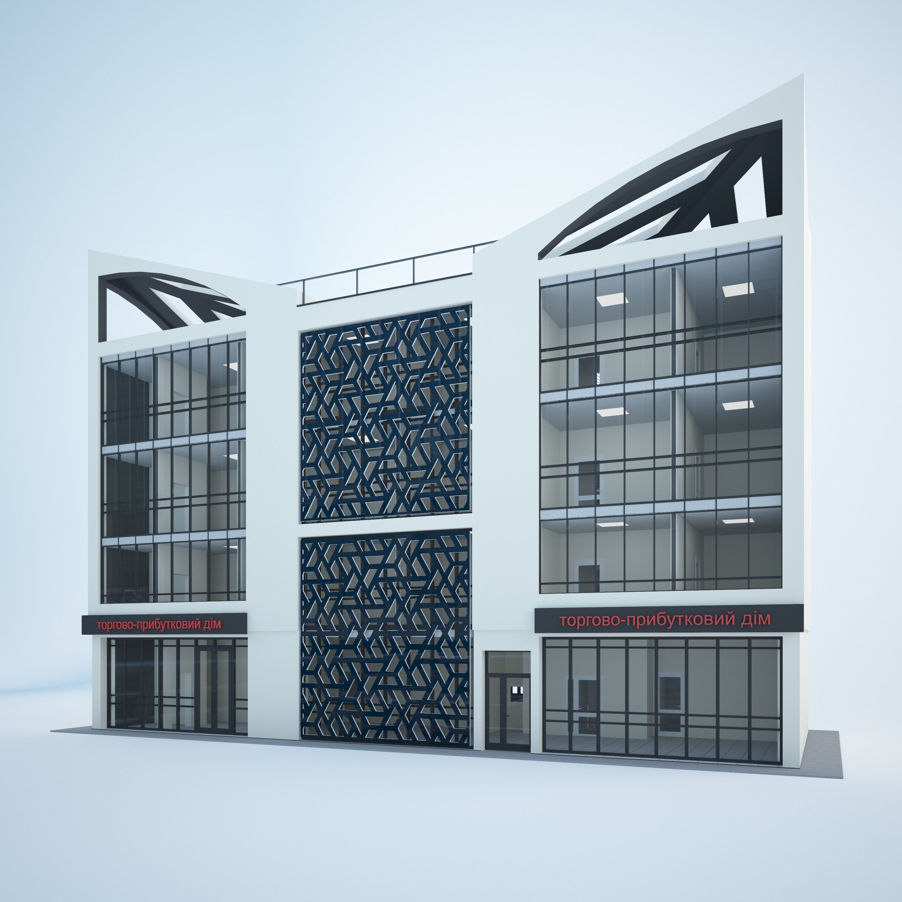 Office building v01 3D model_2