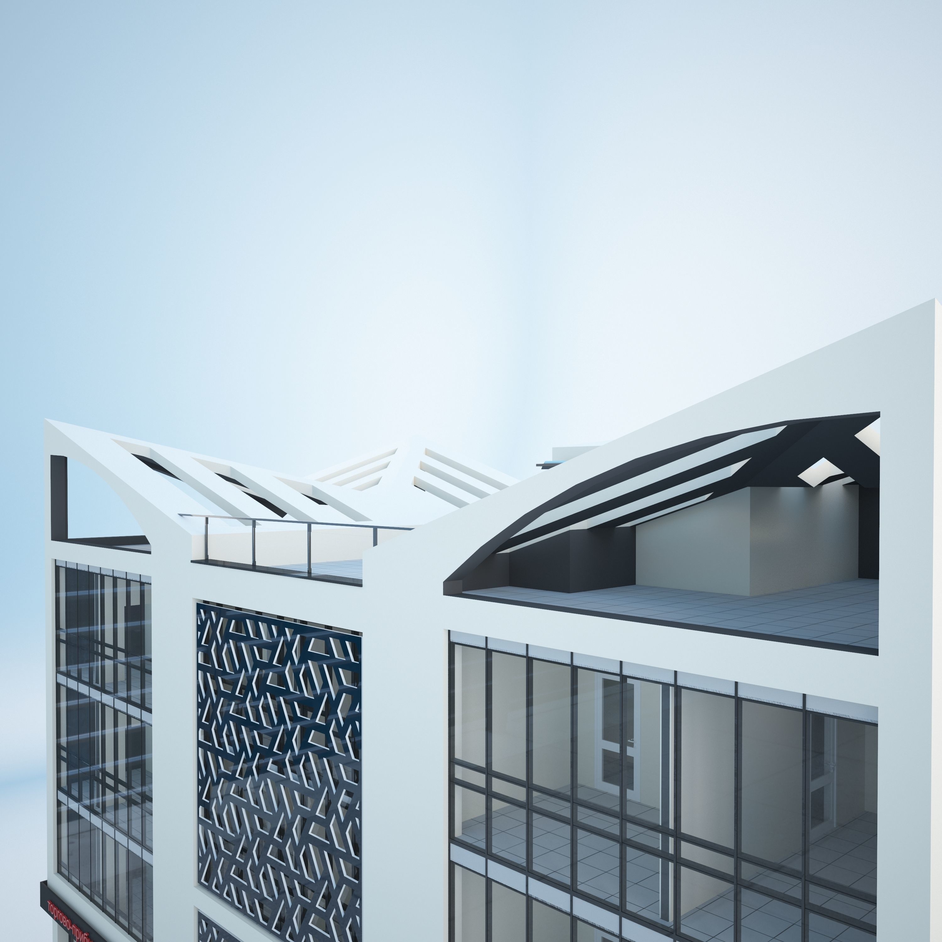 Office building v01 3D model_4