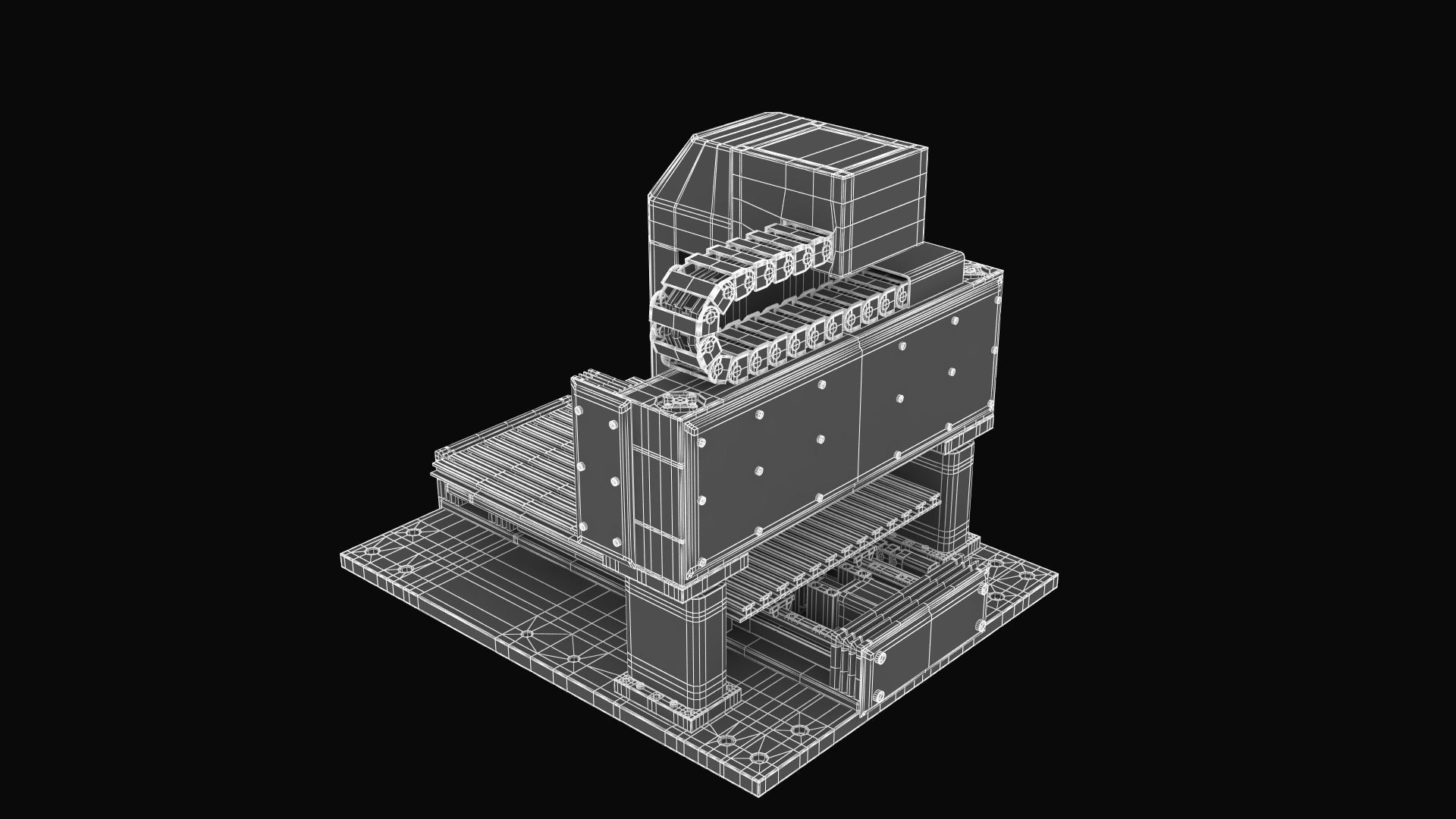CNC Router Engraving Drilling Milling machine 3D model_13