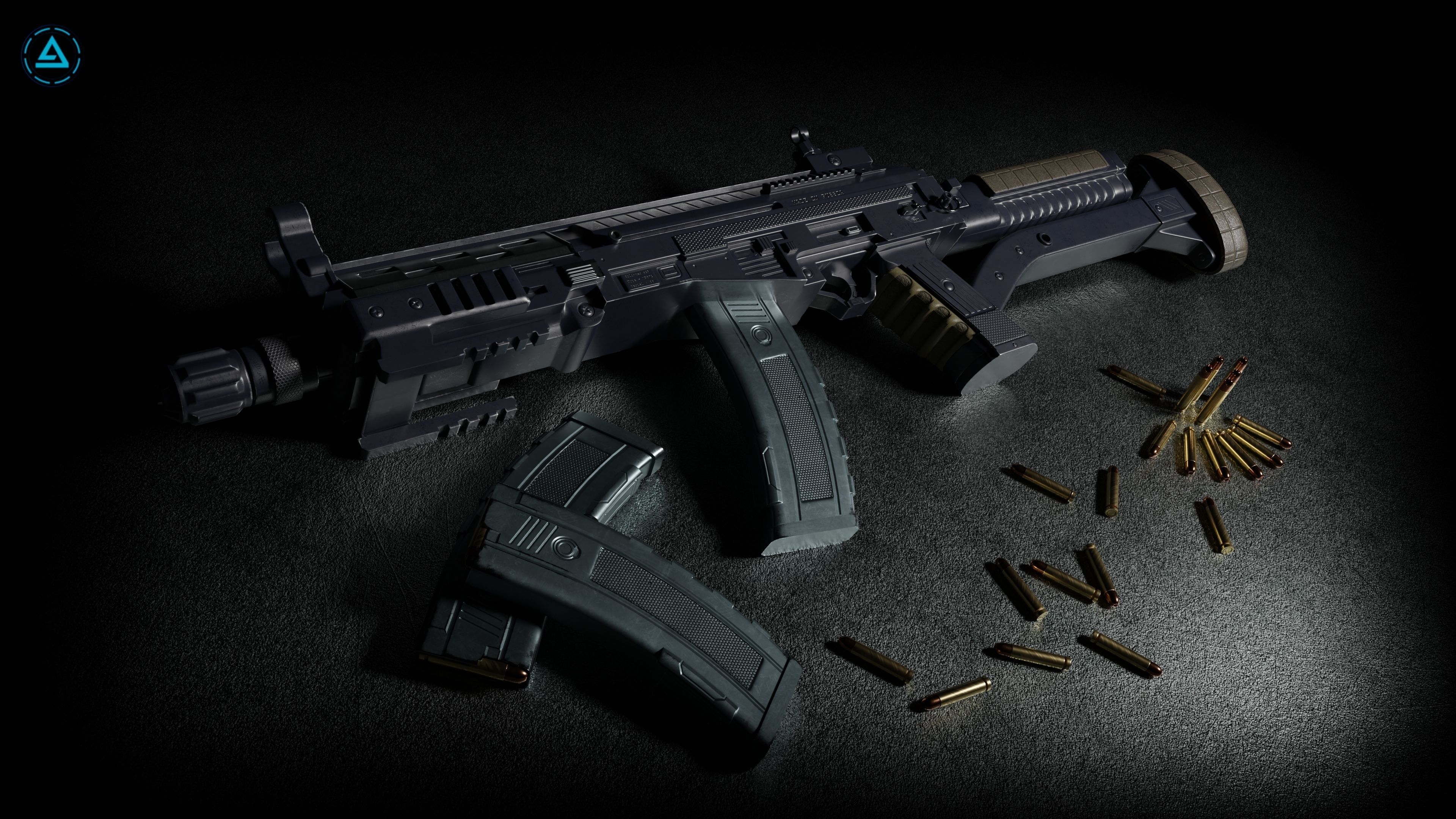 Weapon Pack Low-poly 3D model_131