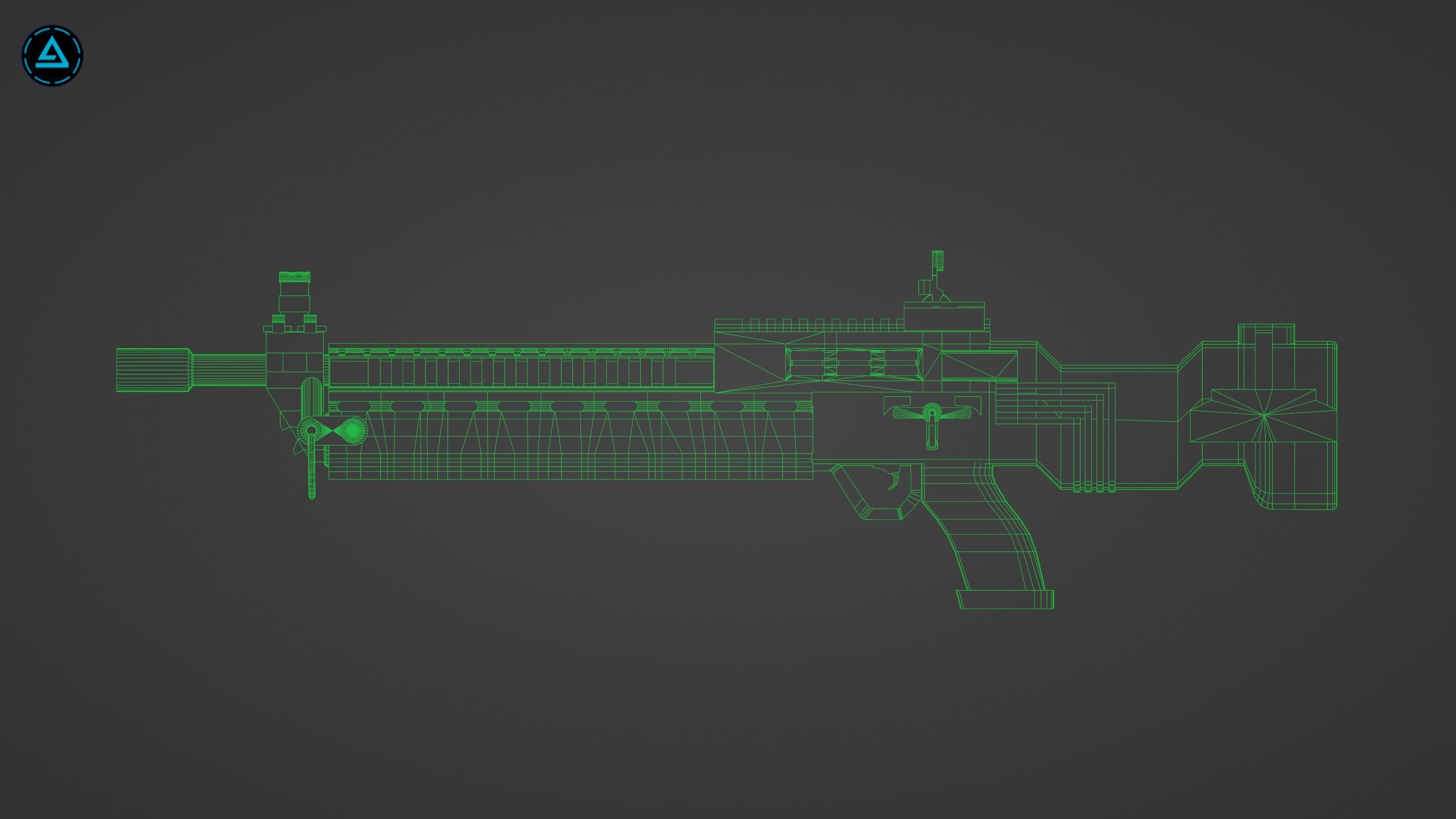 Weapon Pack Low-poly 3D model_75