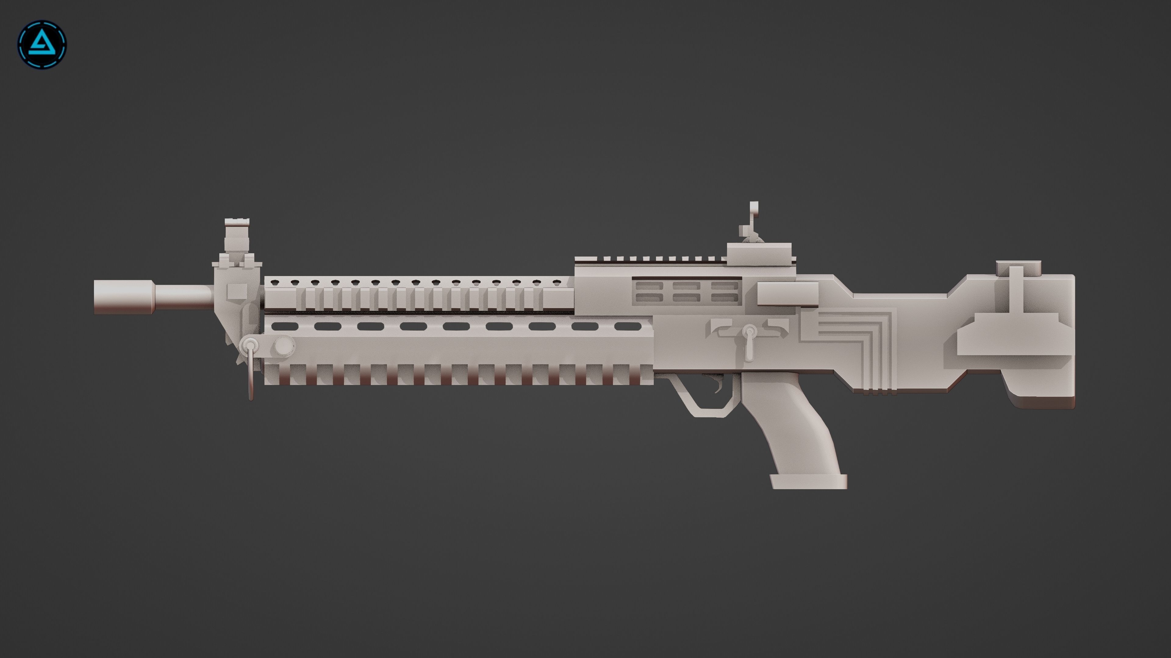 Weapon Pack Low-poly 3D model_74