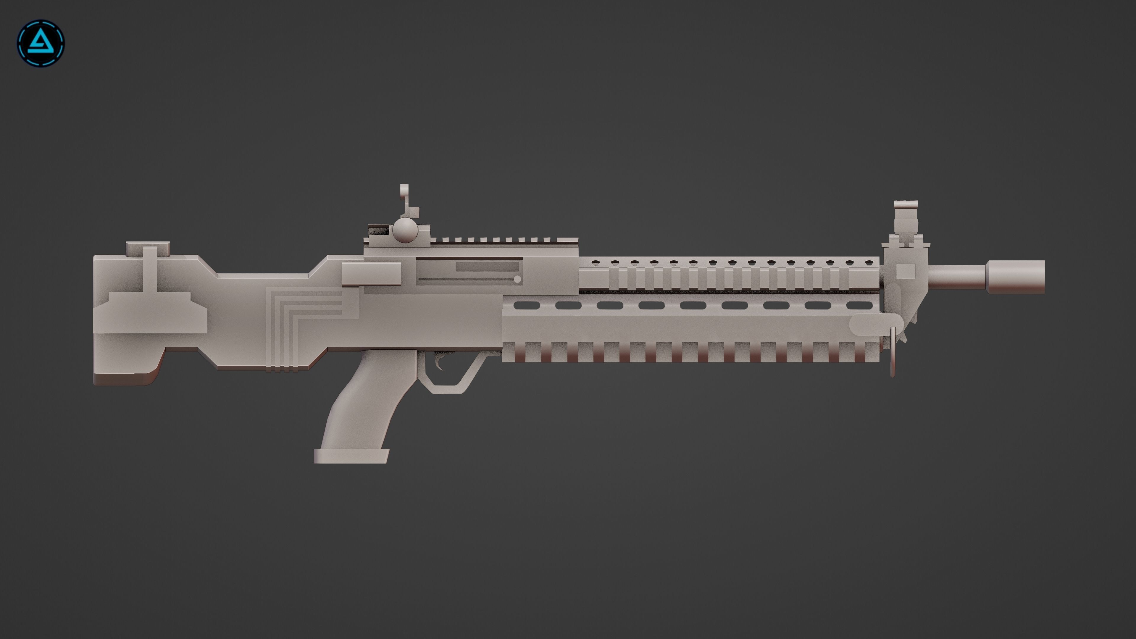 Weapon Pack Low-poly 3D model_76