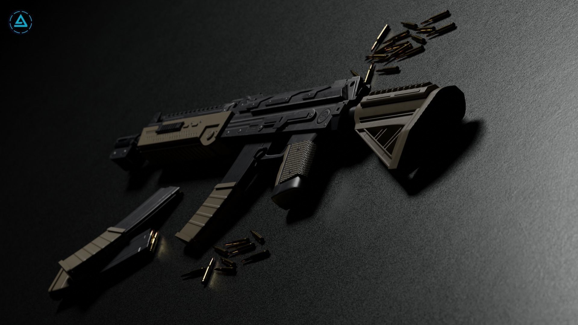 Weapon Pack Low-poly 3D model_2