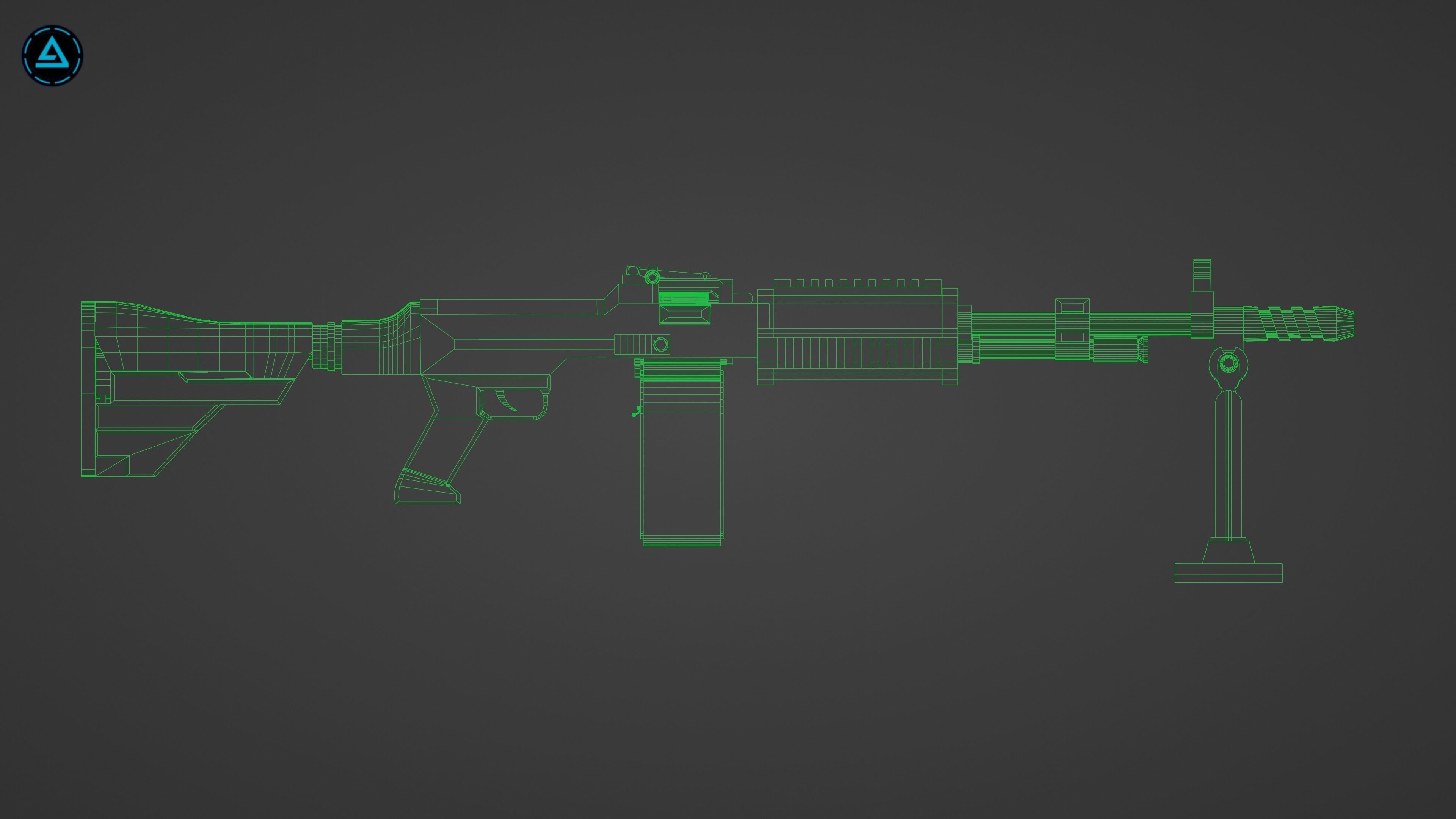 Weapon Pack Low-poly 3D model_40