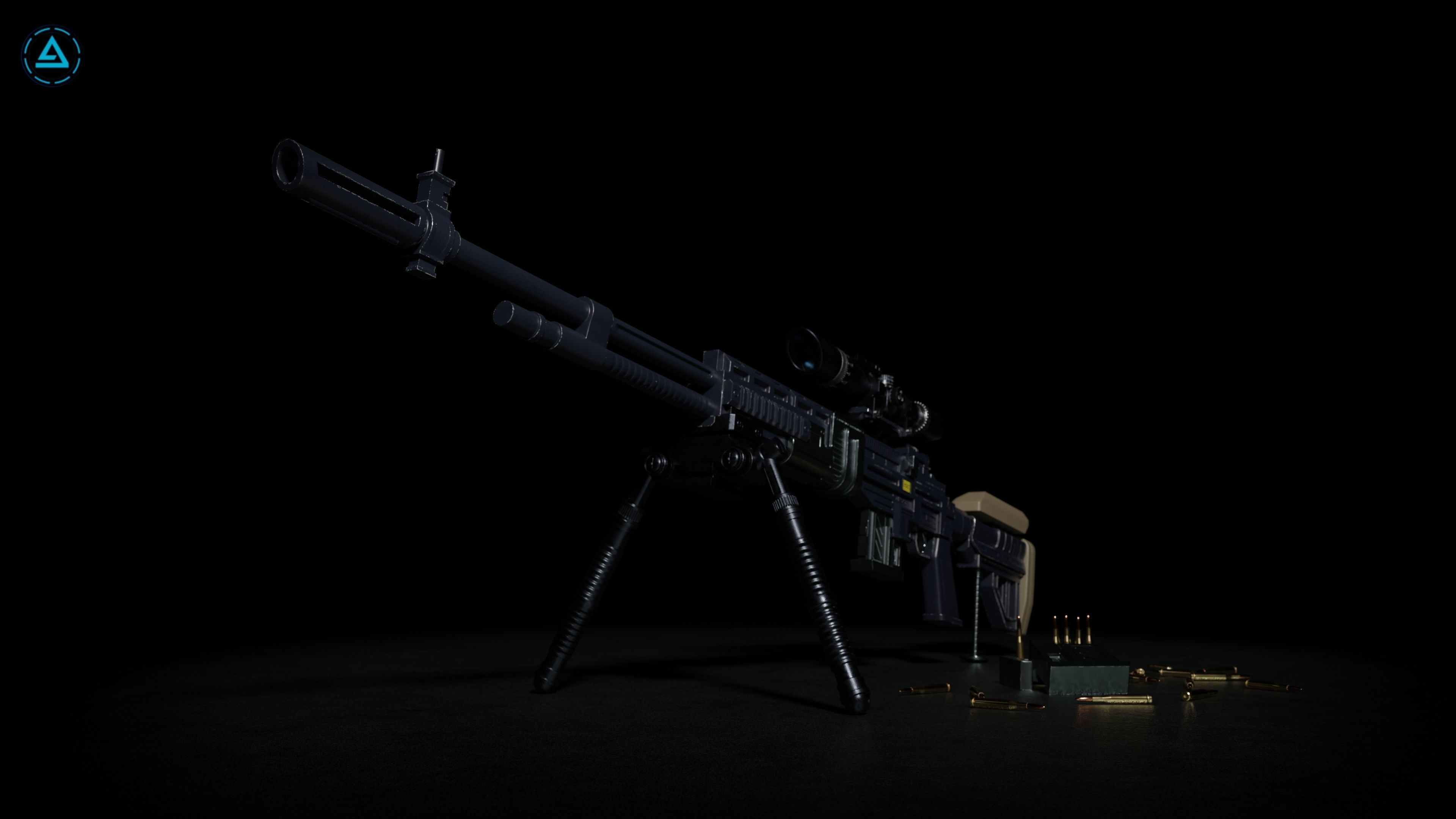 Weapon Pack Low-poly 3D model_100