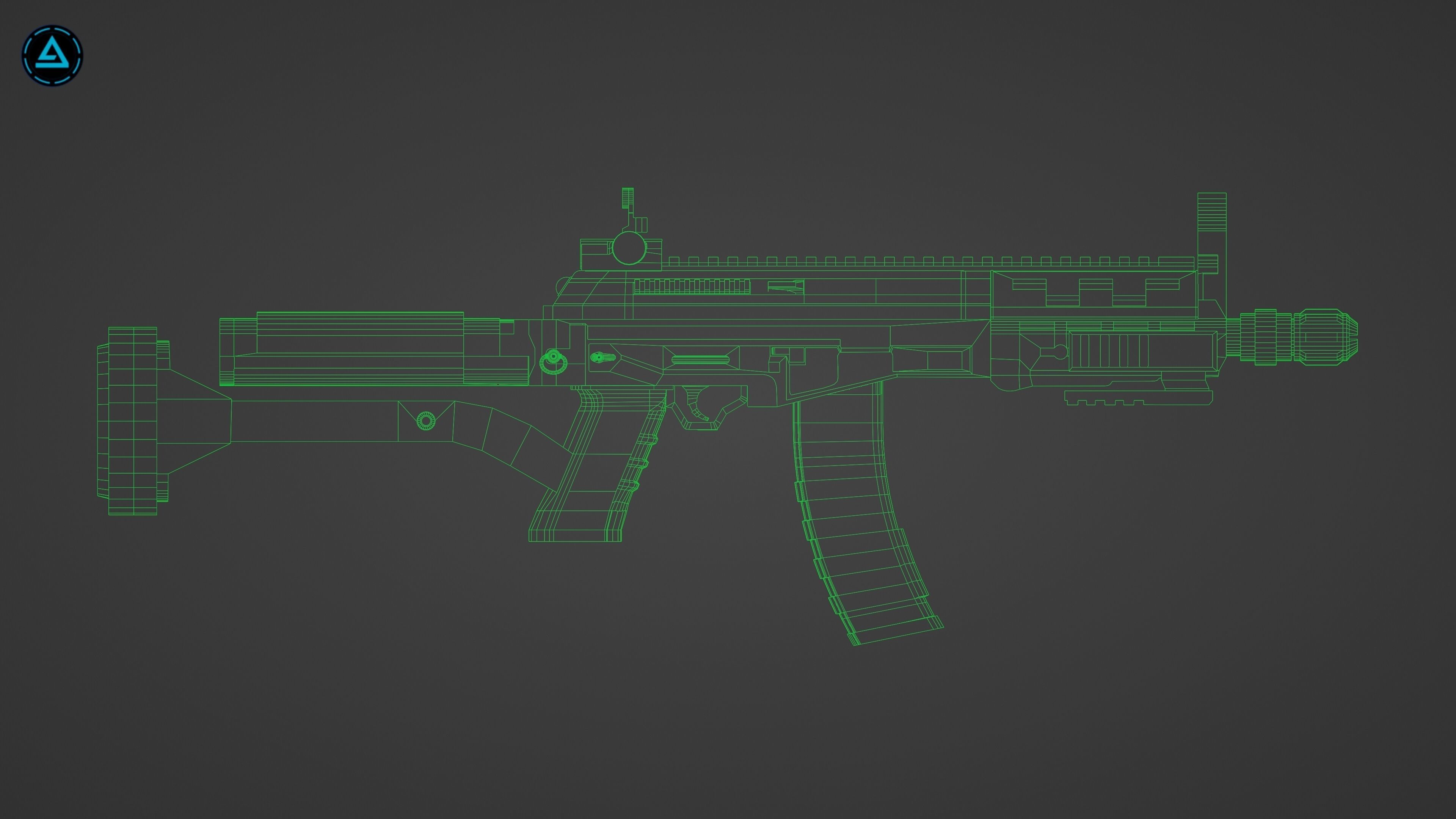 Weapon Pack Low-poly 3D model_138