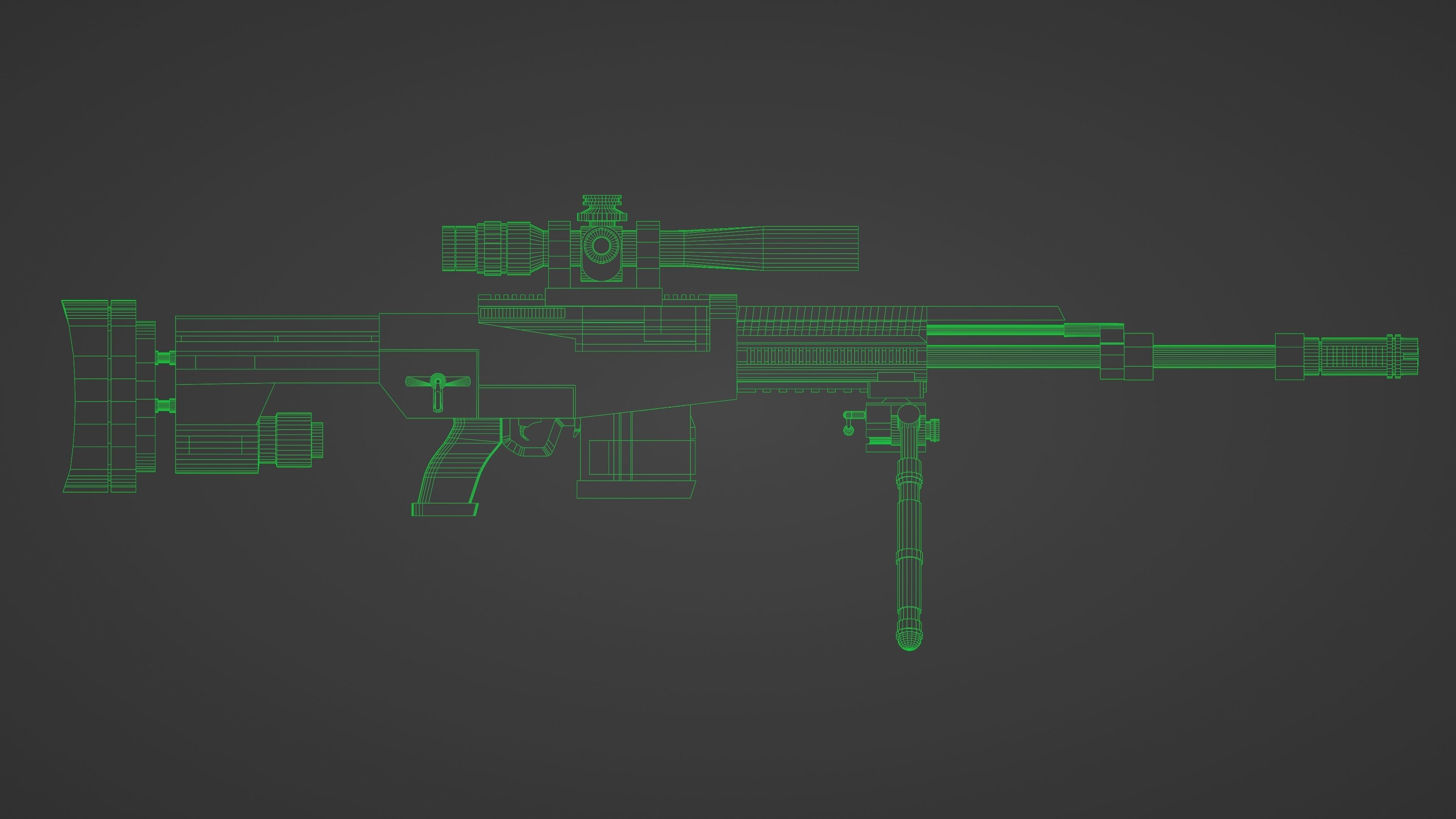 Weapon Pack Low-poly 3D model_24