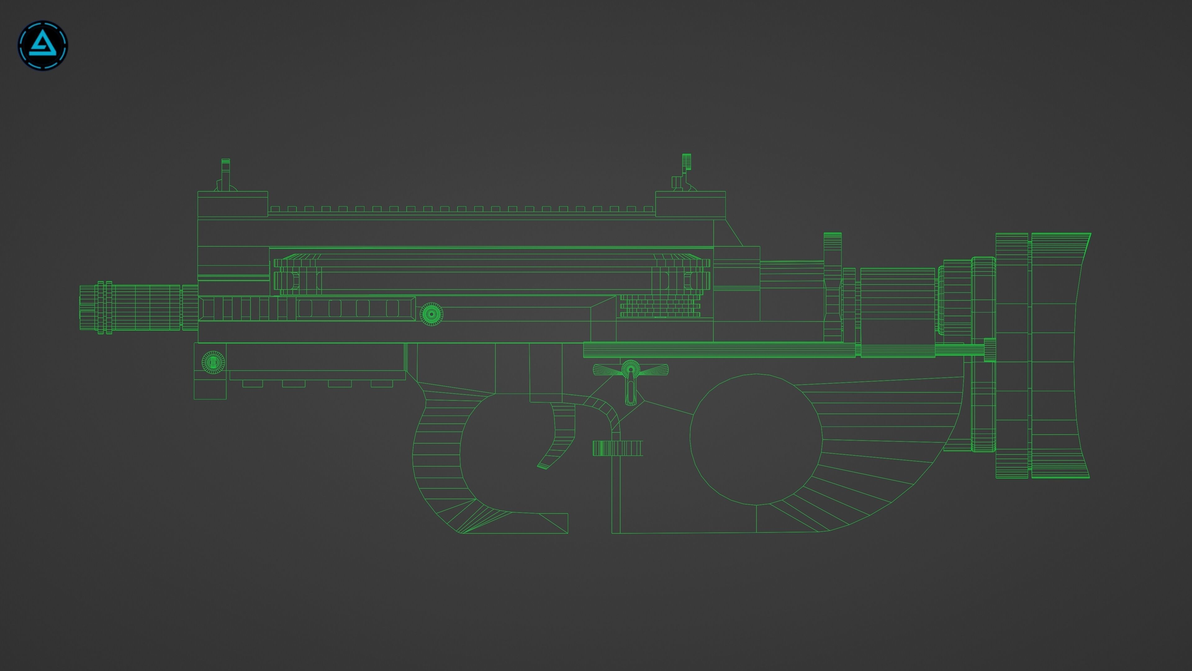 Weapon Pack Low-poly 3D model_68
