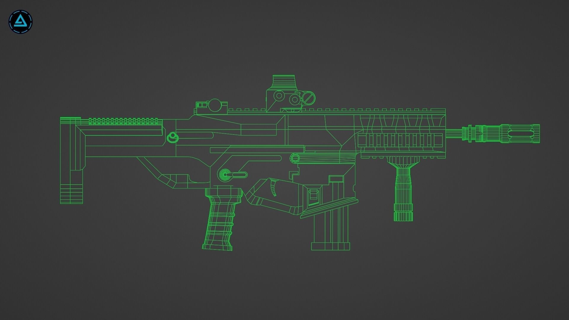 Weapon Pack Low-poly 3D model_122