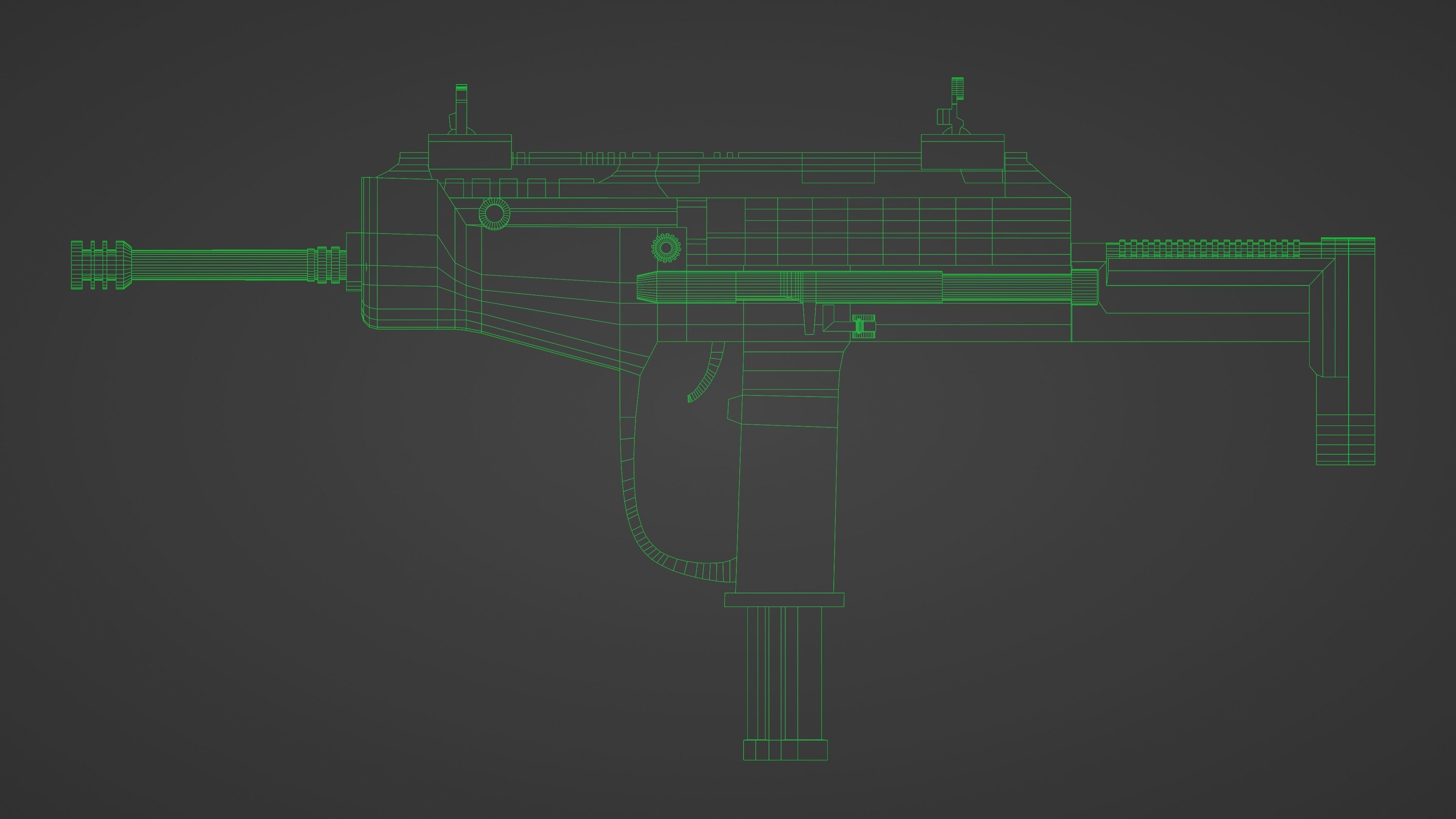 Weapon Pack Low-poly 3D model_144