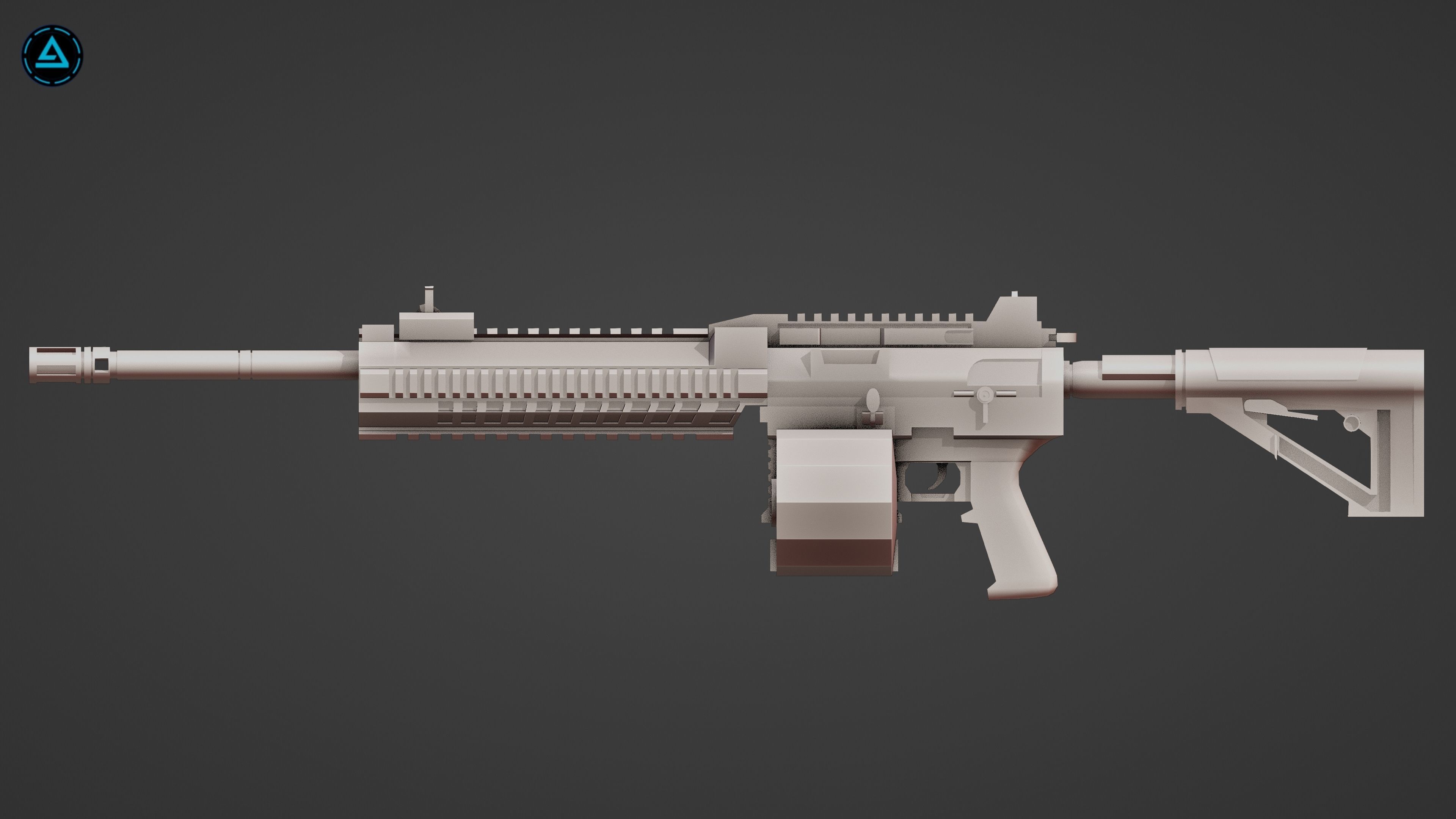 Weapon Pack Low-poly 3D model_87