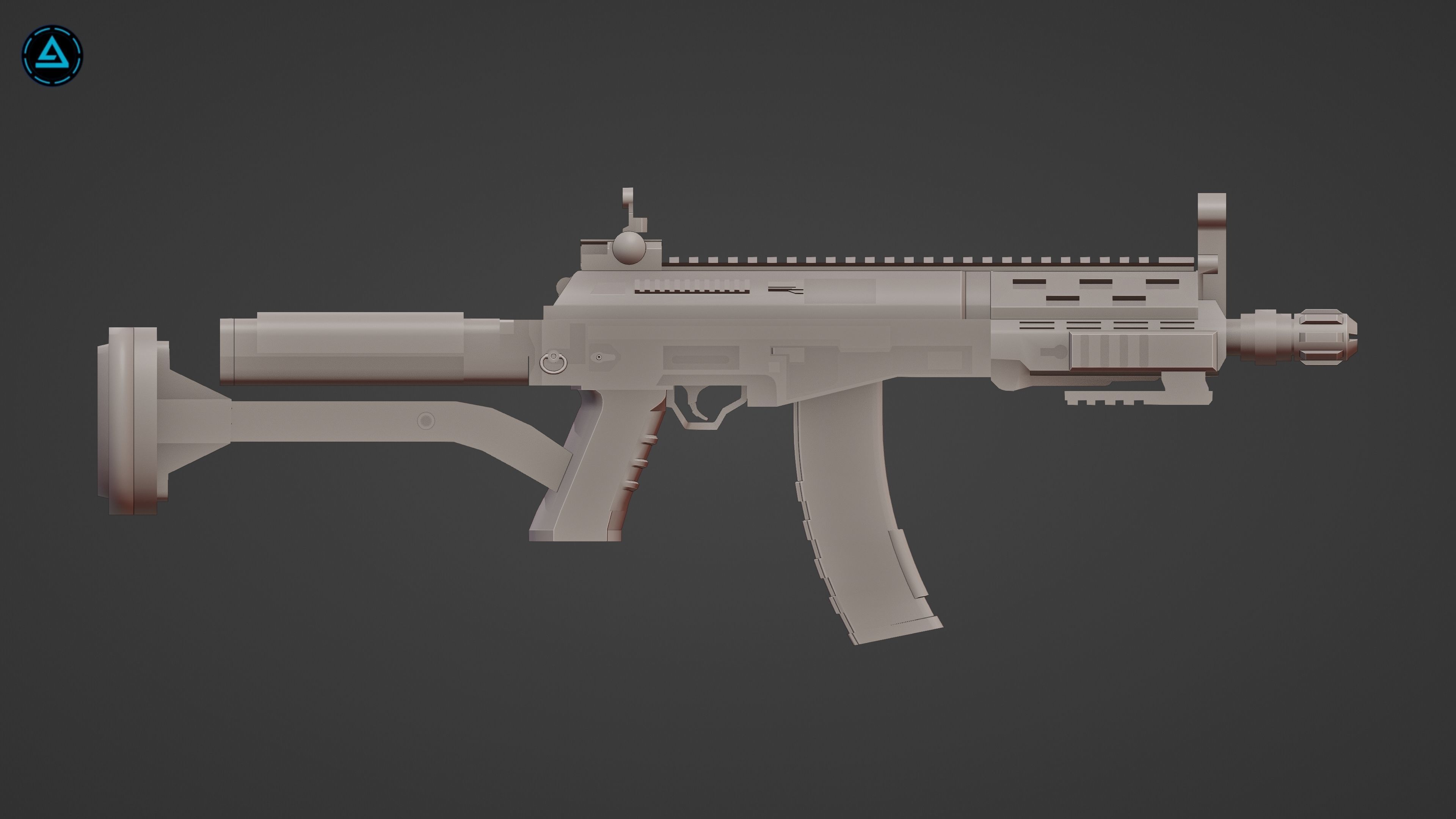 Weapon Pack Low-poly 3D model_137
