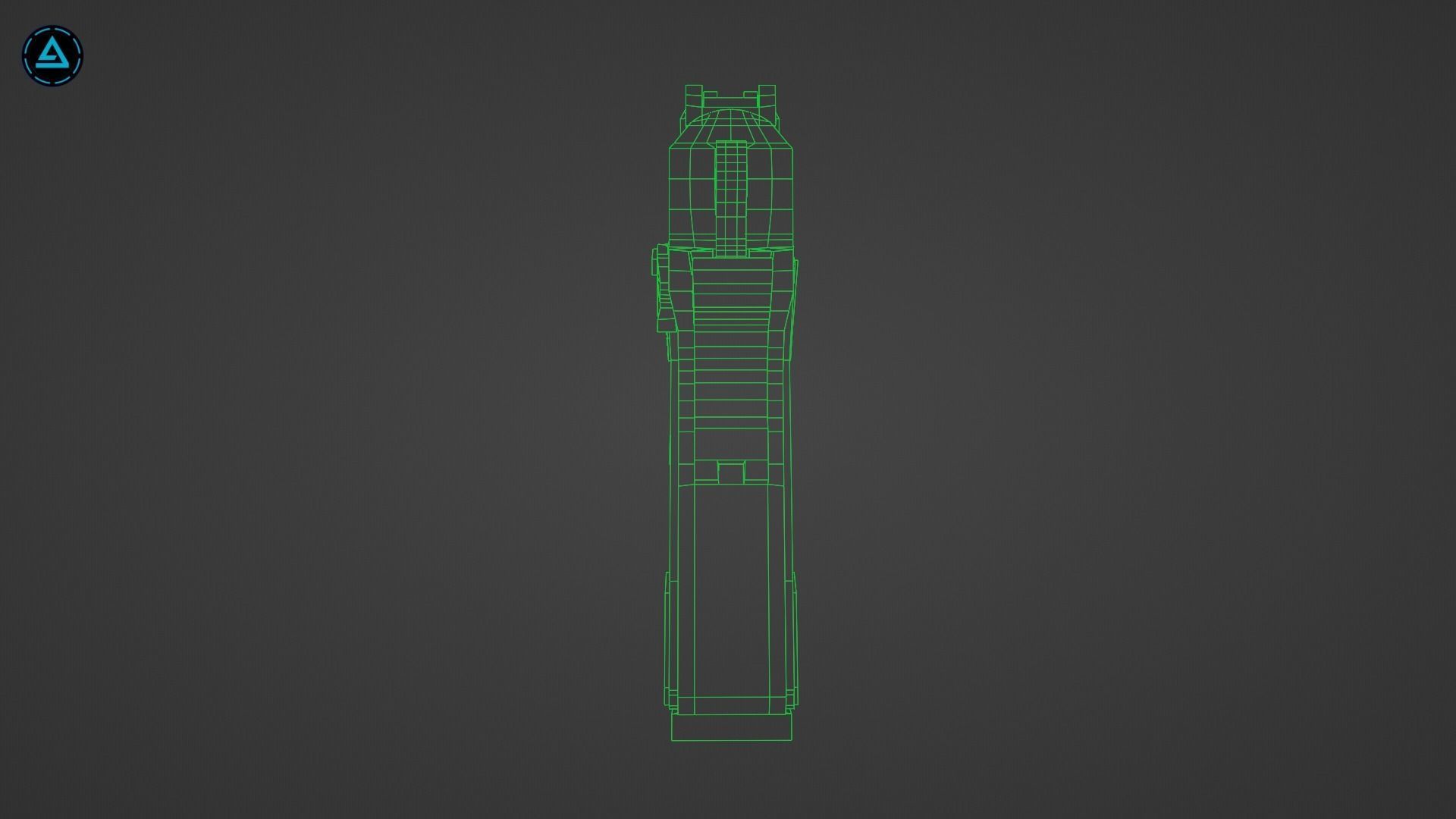 Weapon Pack Low-poly 3D model_81