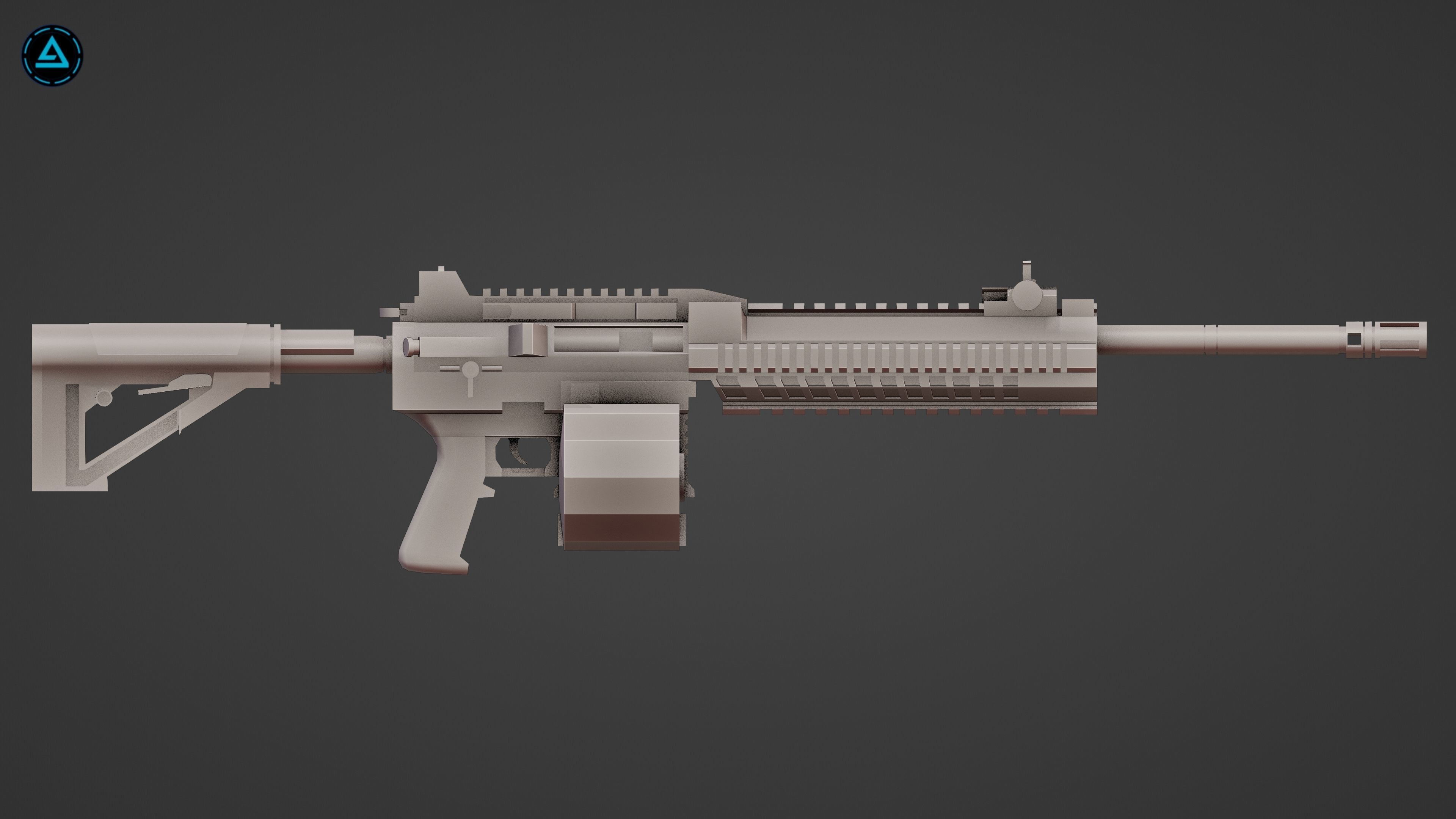Weapon Pack Low-poly 3D model_89