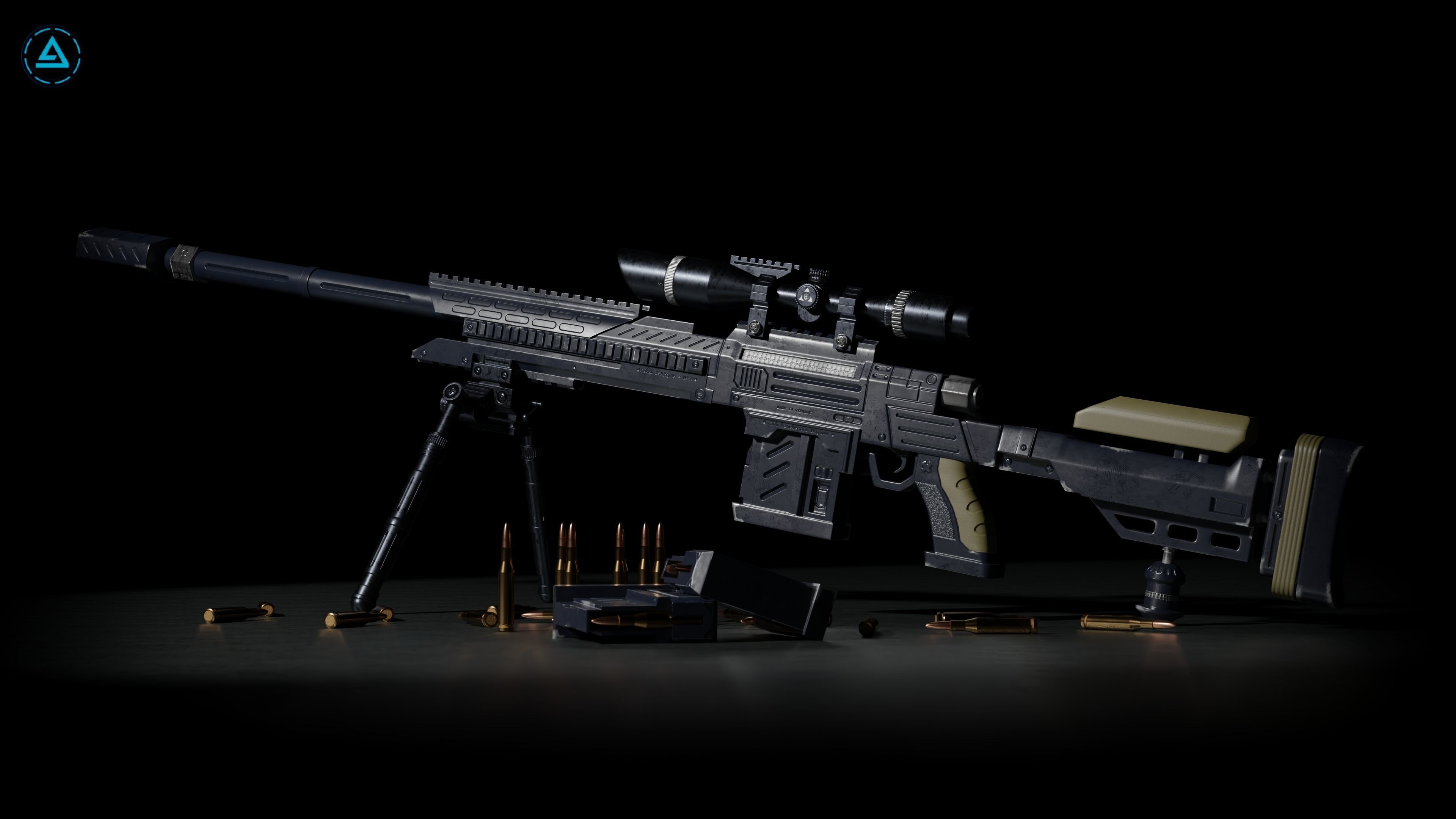 Weapon Pack Low-poly 3D model_48