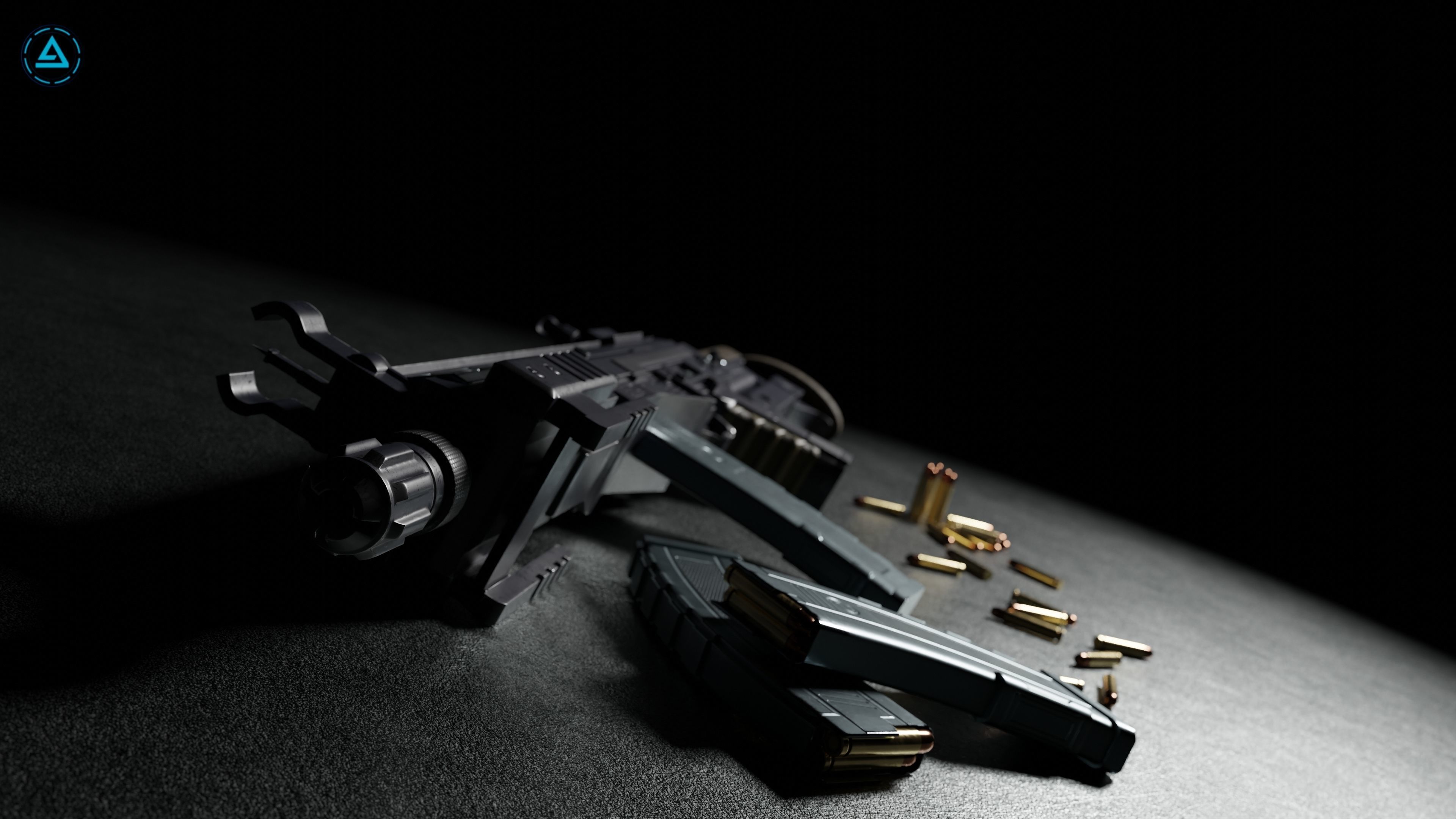 Weapon Pack Low-poly 3D model_132