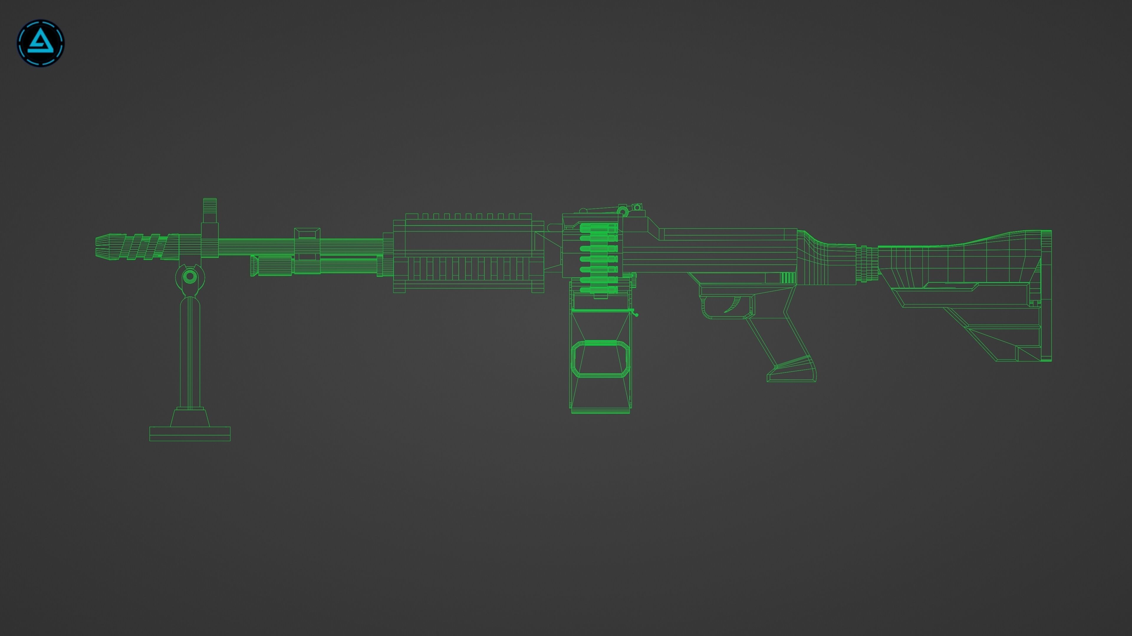 Weapon Pack Low-poly 3D model_38