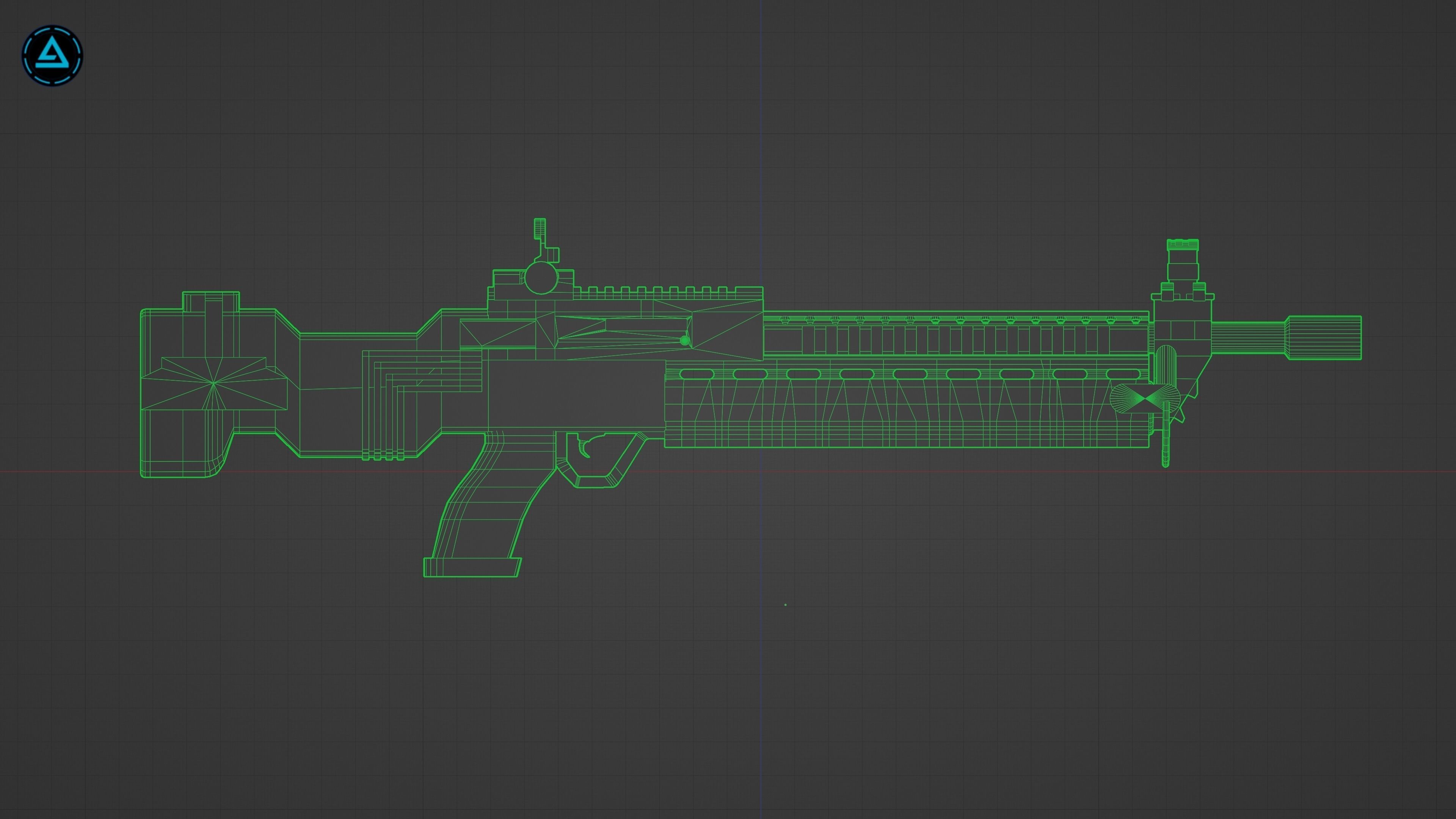 Weapon Pack Low-poly 3D model_77