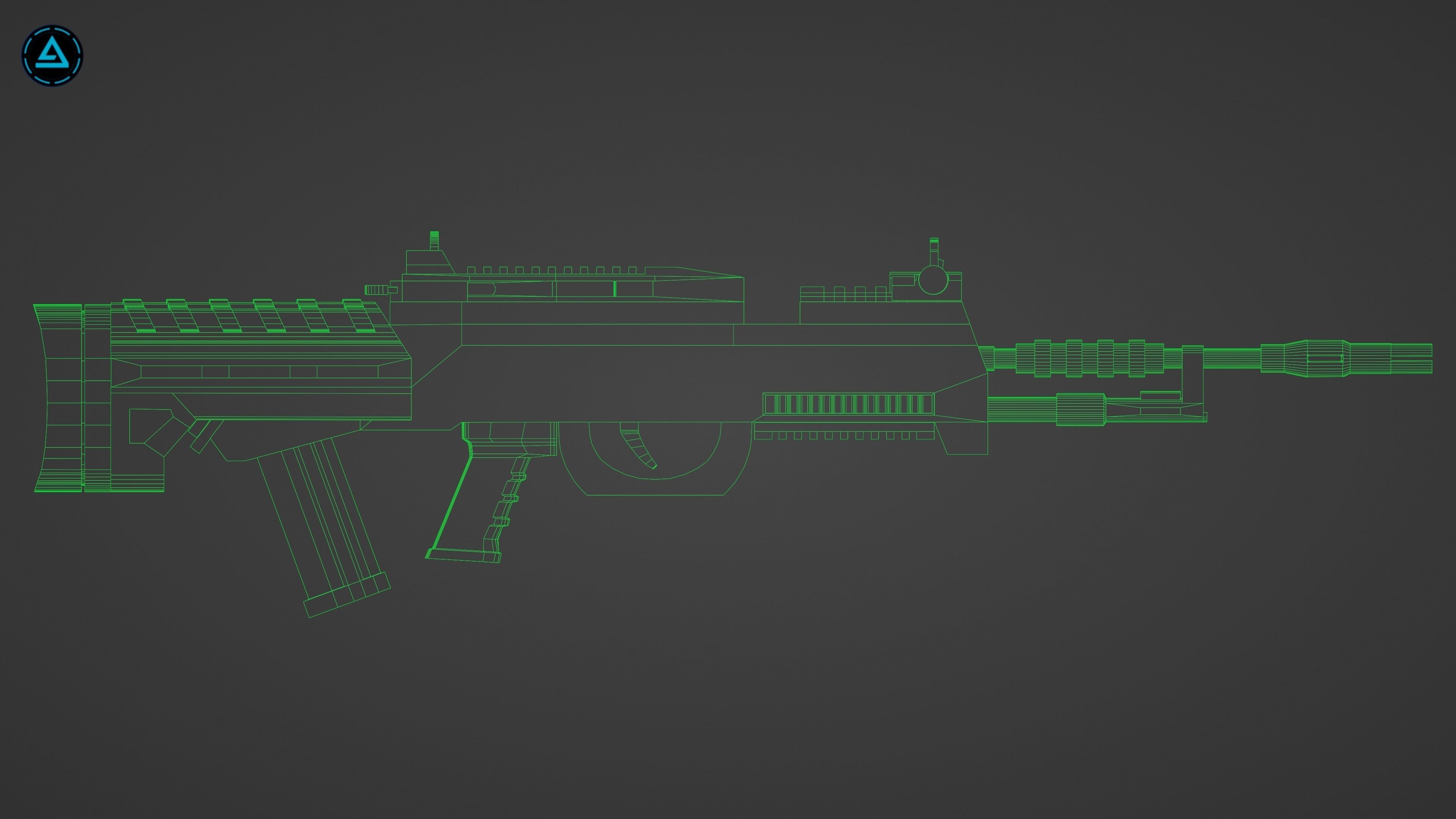 Weapon Pack Low-poly 3D model_63