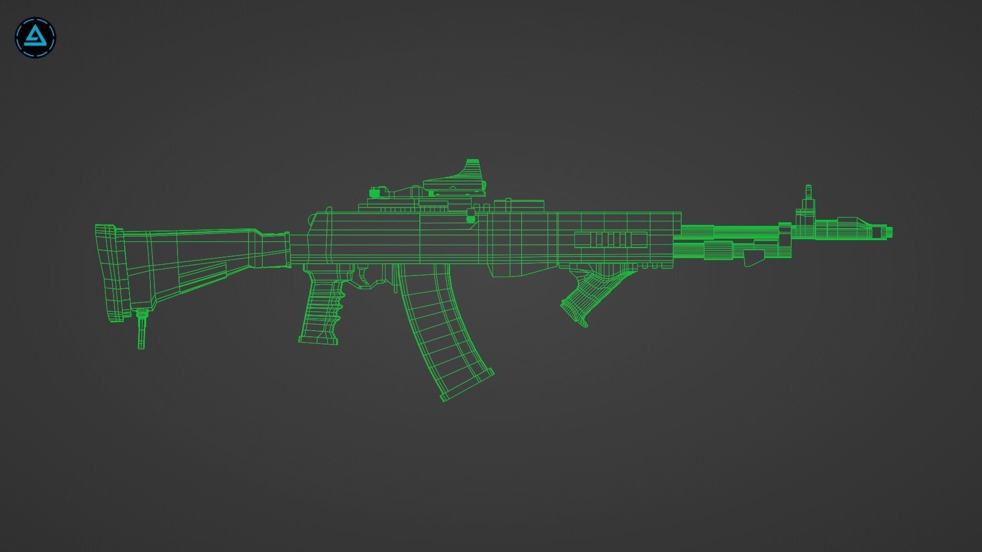 Weapon Pack Low-poly 3D model_16