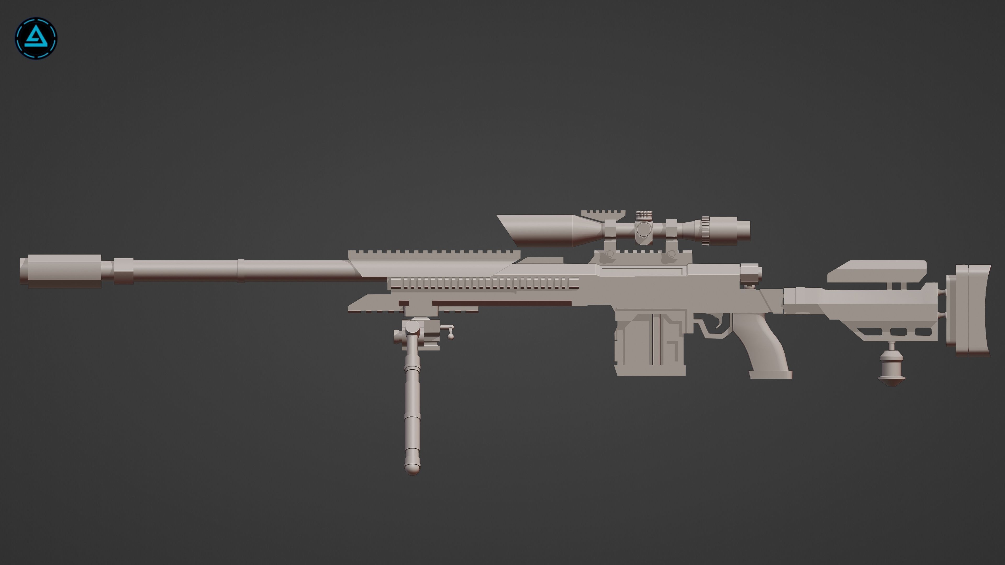 Weapon Pack Low-poly 3D model_52