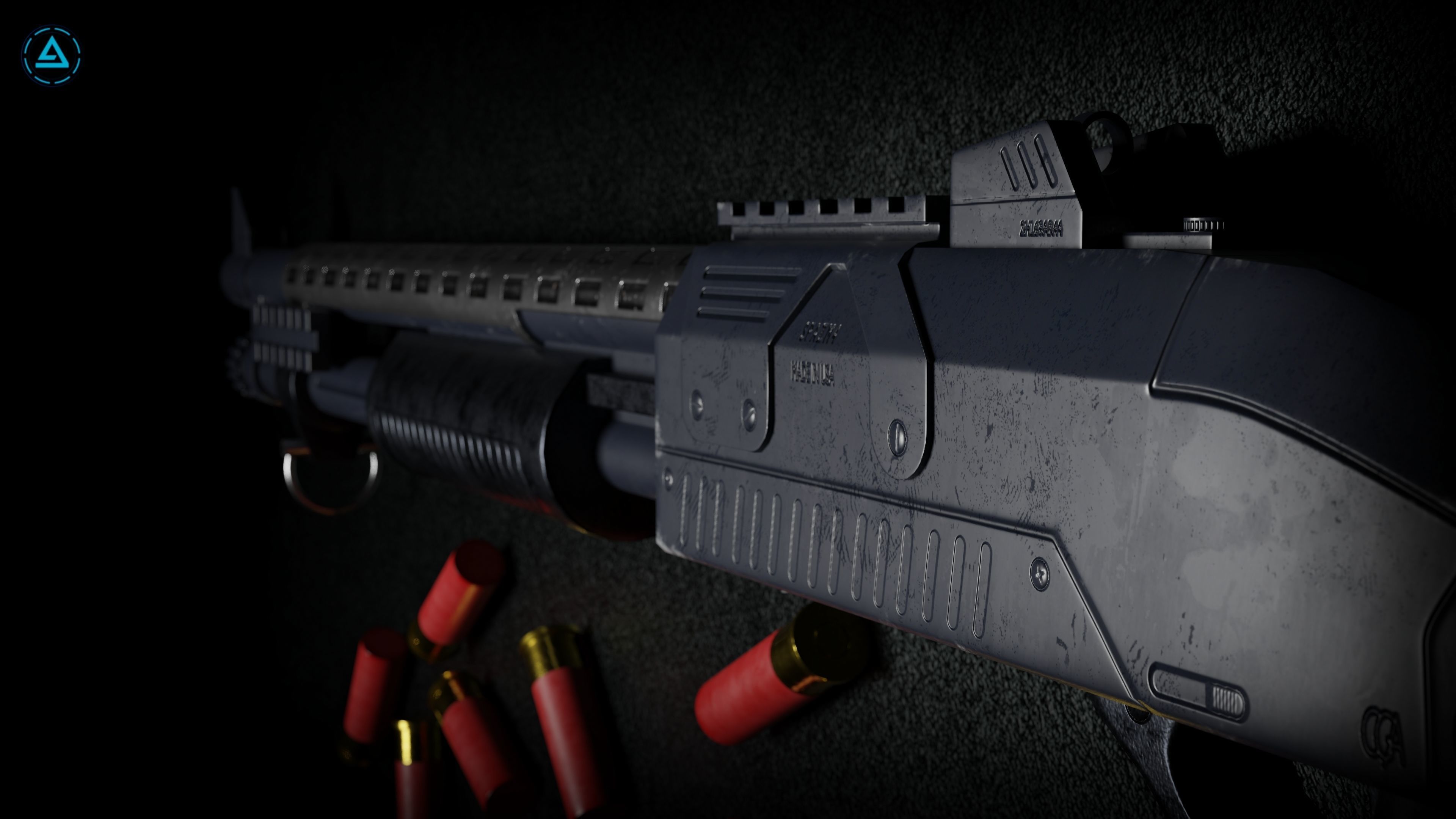 Weapon Pack Low-poly 3D model_124