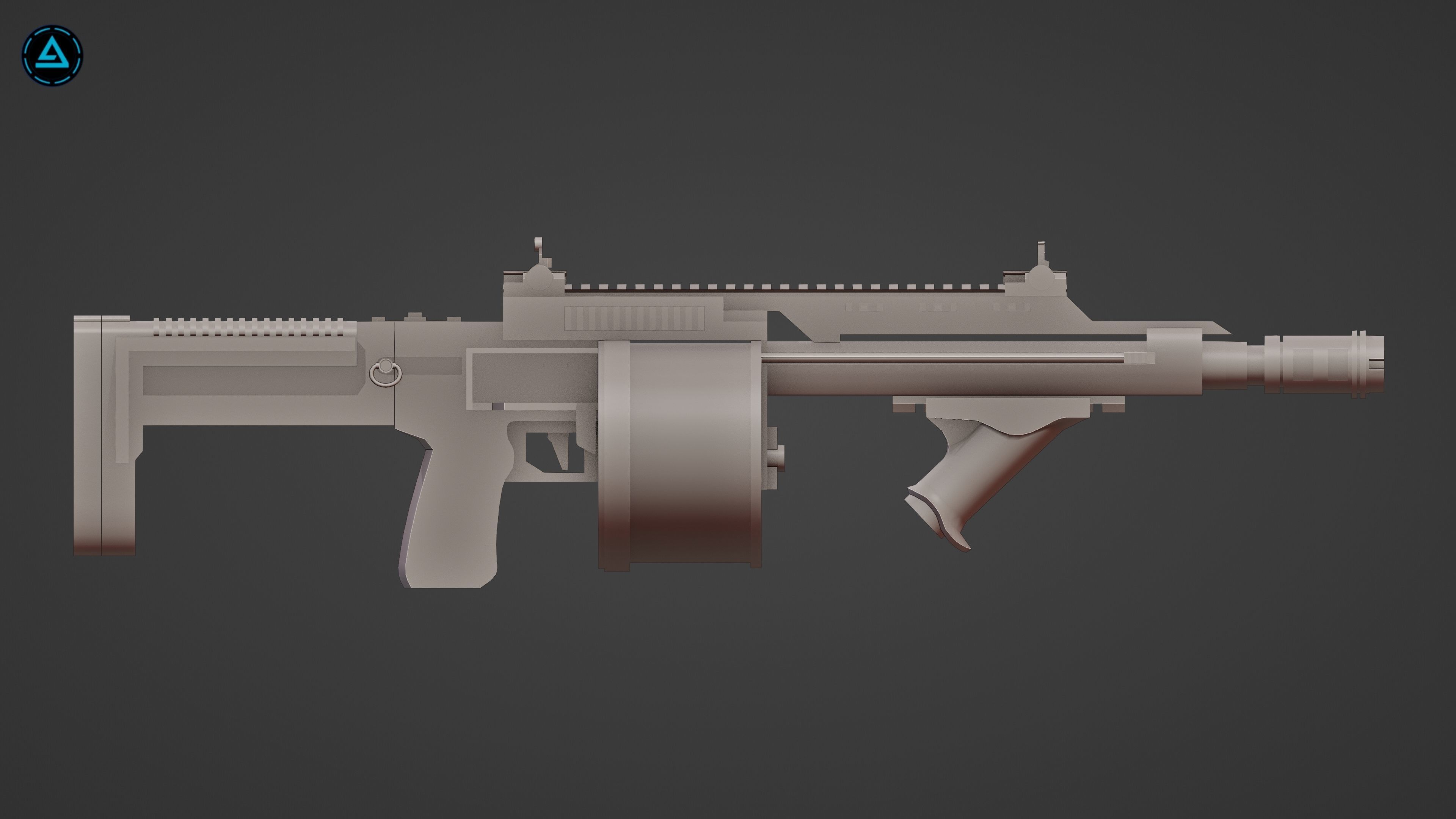 Weapon Pack Low-poly 3D model_31