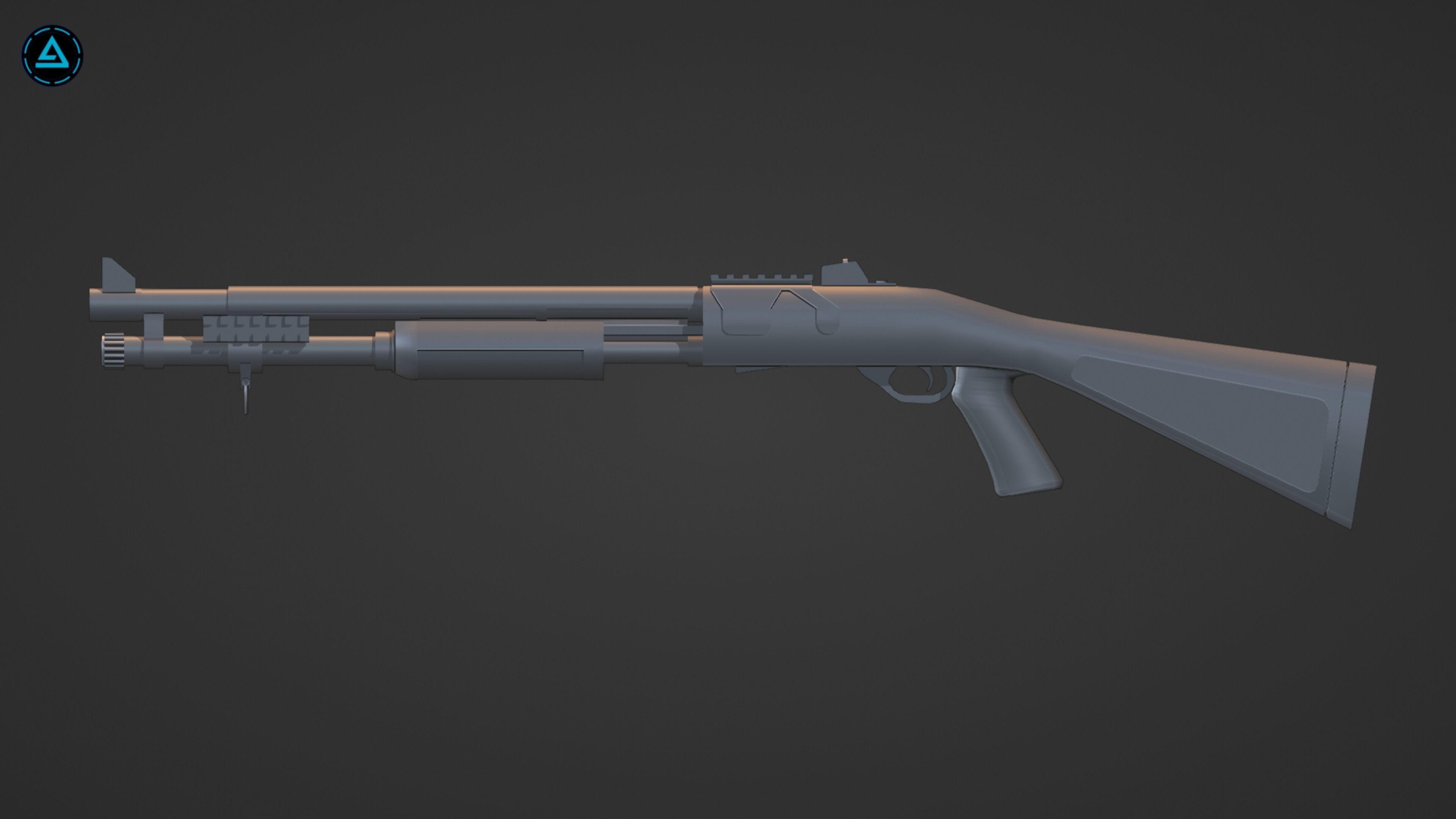 Weapon Pack Low-poly 3D model_128