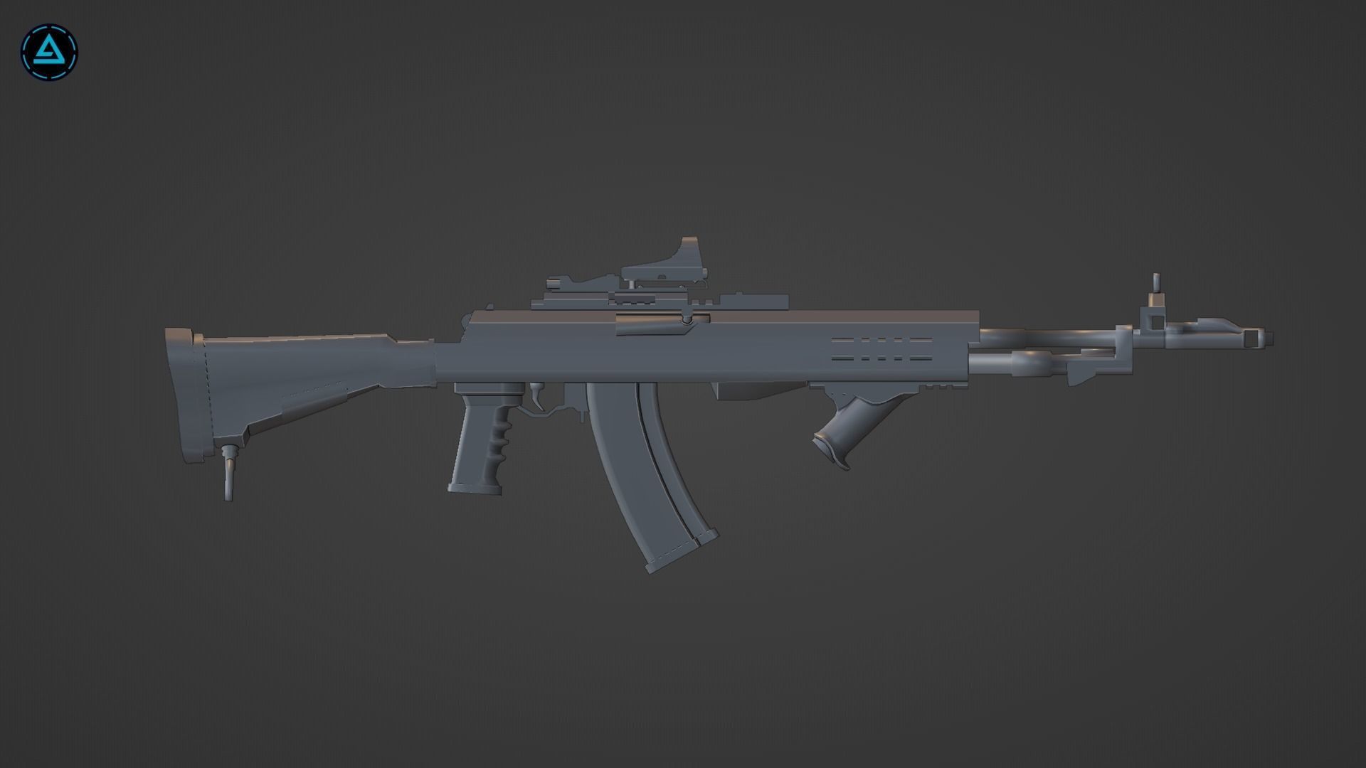 Weapon Pack Low-poly 3D model_14