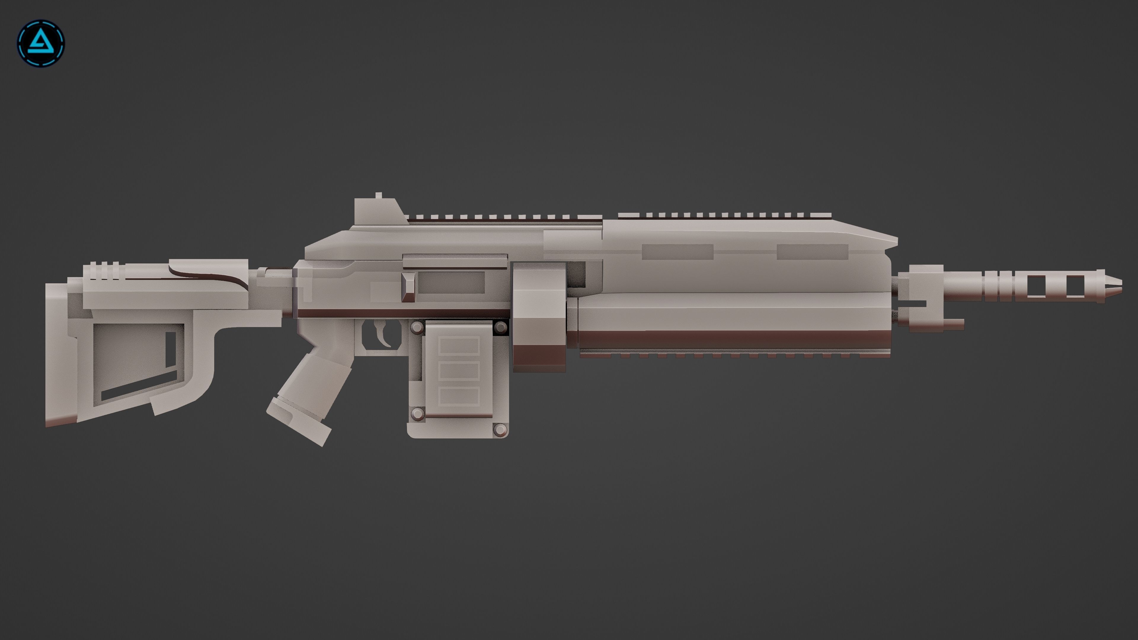 Weapon Pack Low-poly 3D model_114